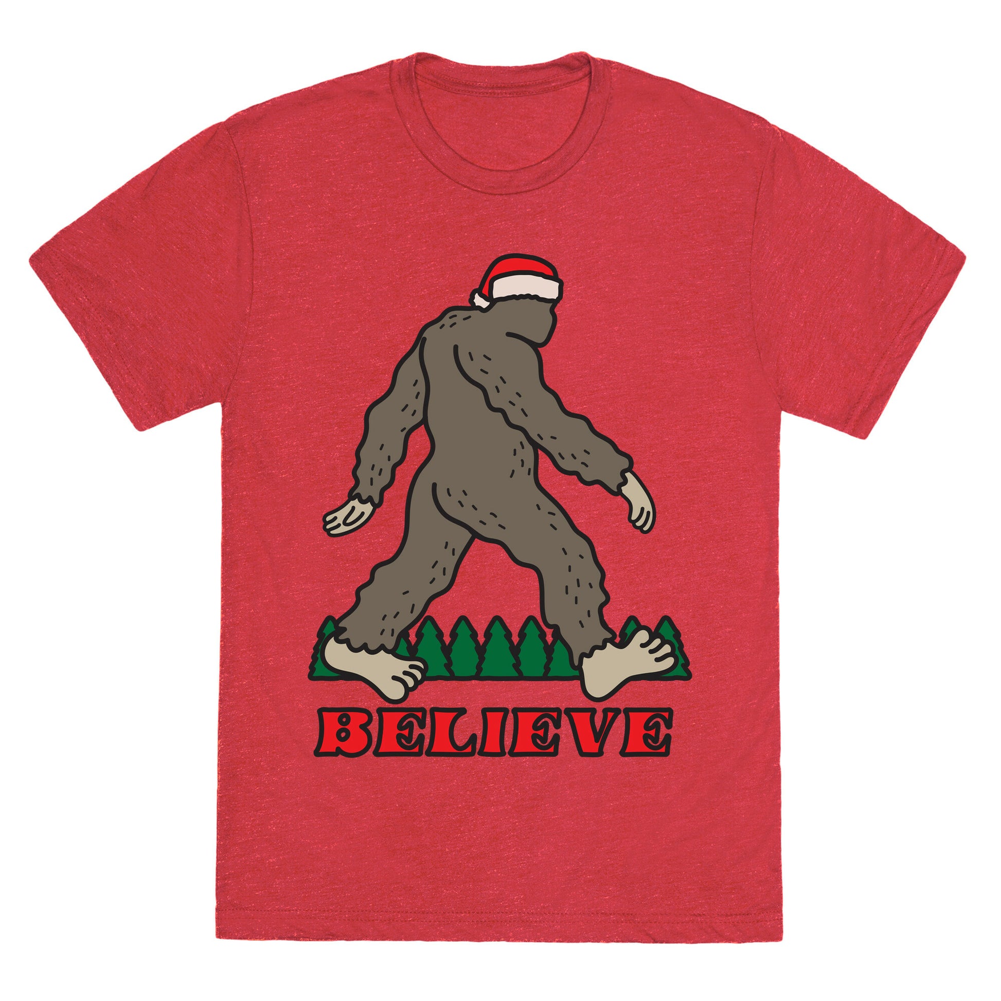 Santa Sasquatch Unisex Triblend Tee