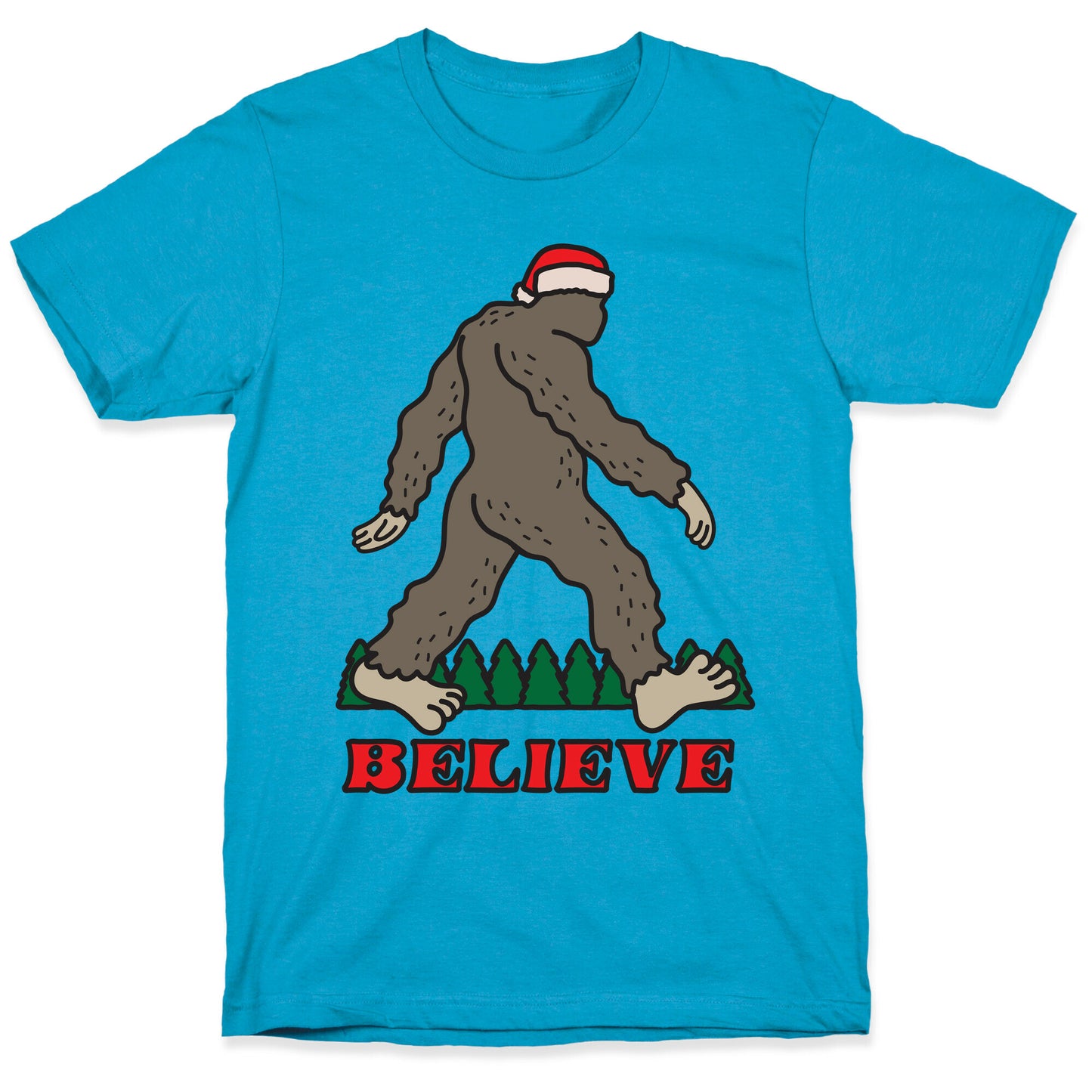 Santa Sasquatch Unisex Triblend Tee