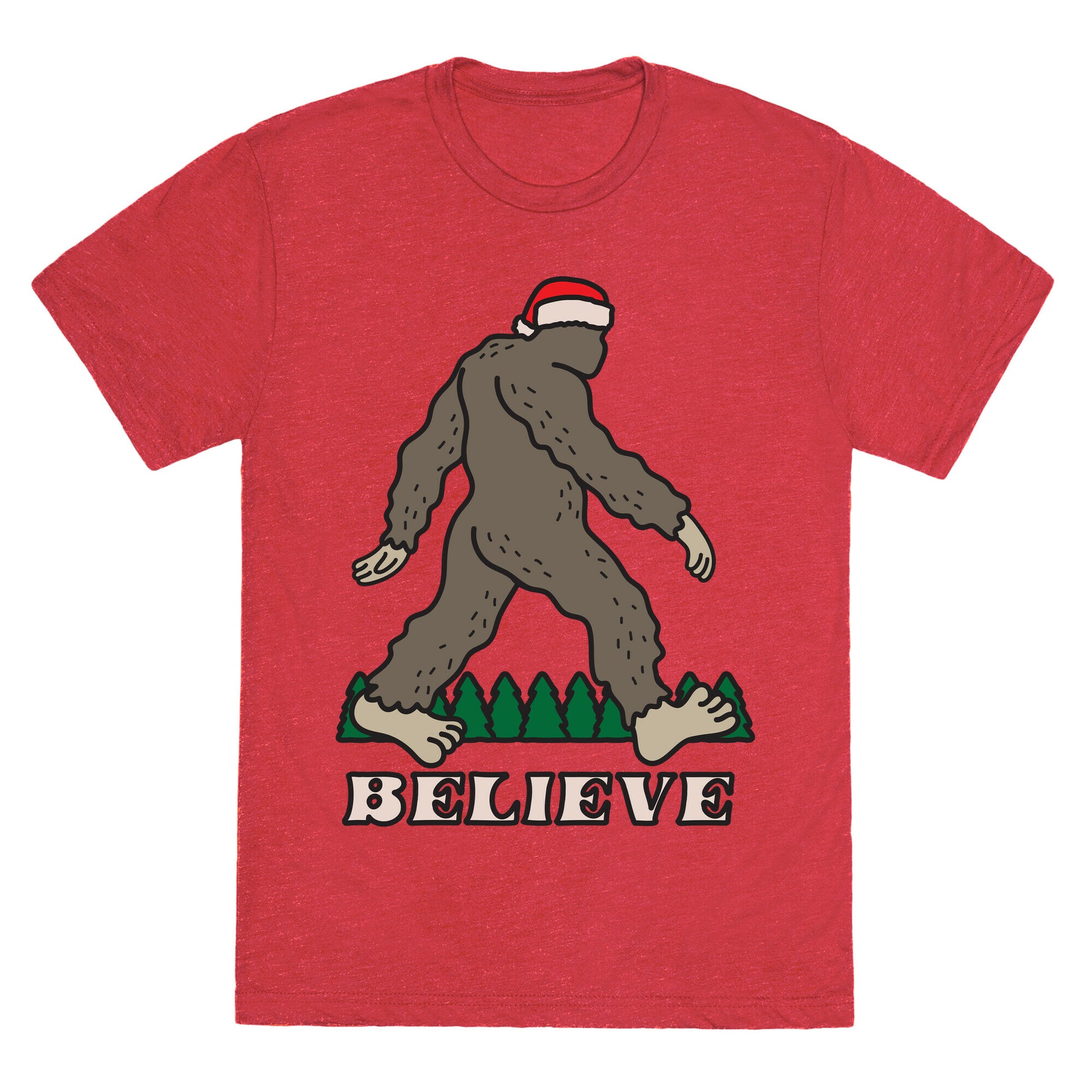 Santa Sasquatch Unisex Triblend Tee