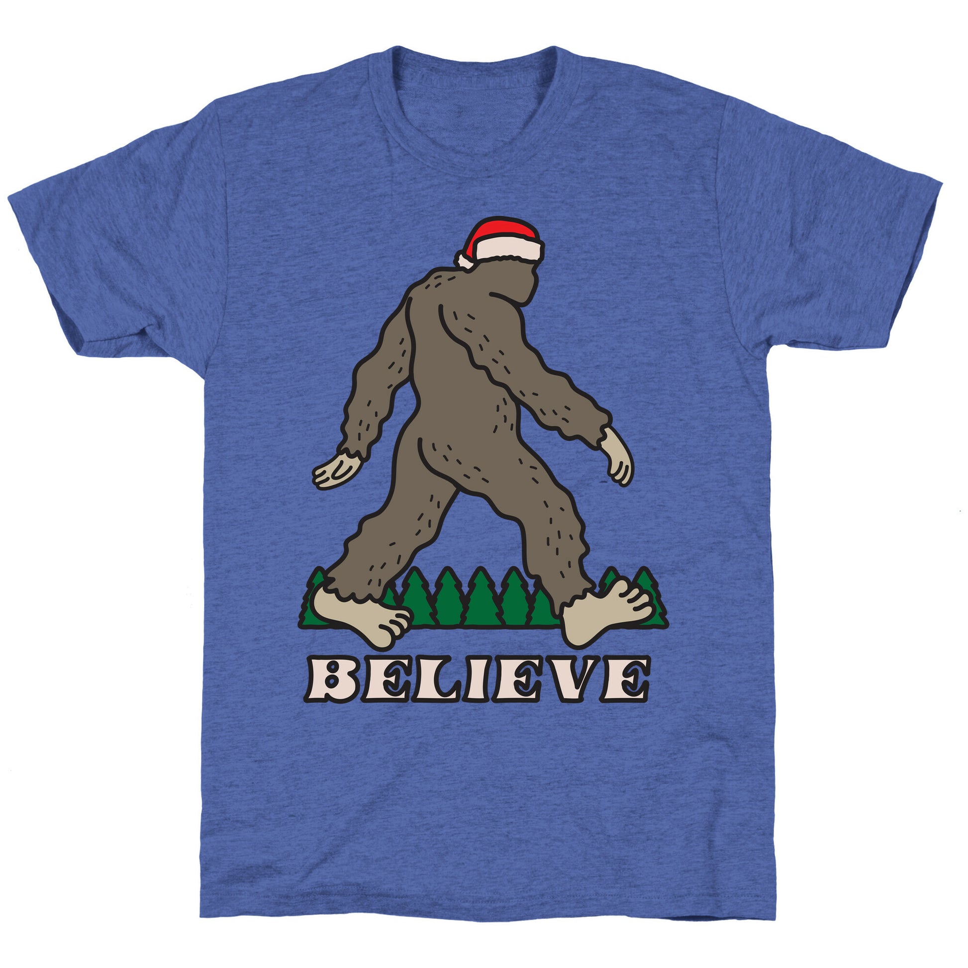 Santa Sasquatch Unisex Triblend Tee