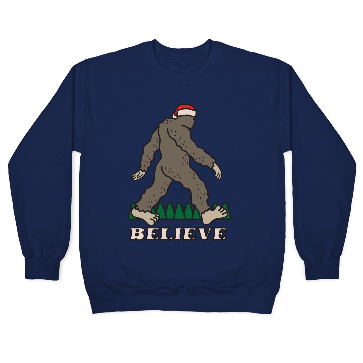 Santa Sasquatch Crewneck Sweatshirt