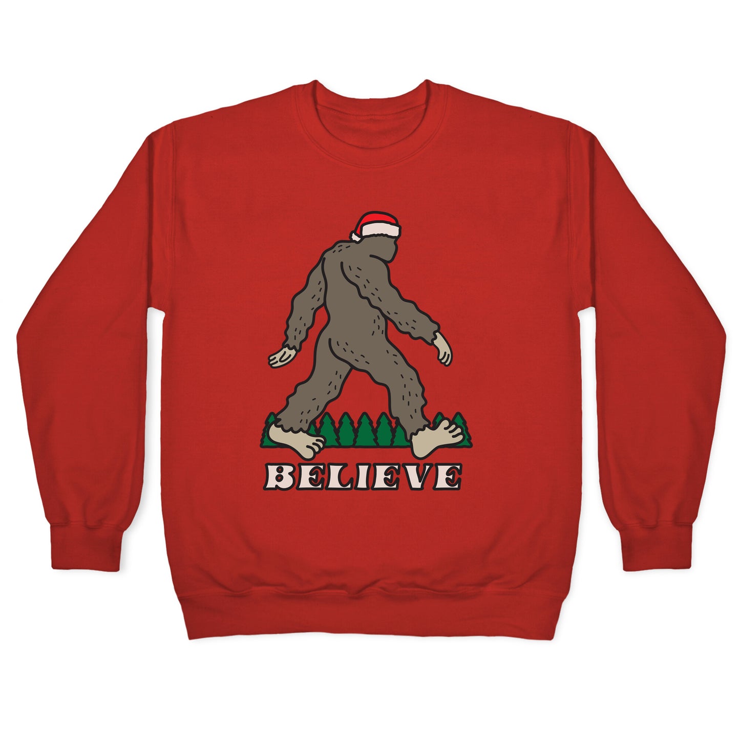 Santa Sasquatch Crewneck Sweatshirt