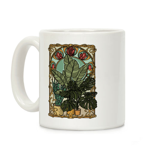 Art Nouveau House Plants Coffee Mug