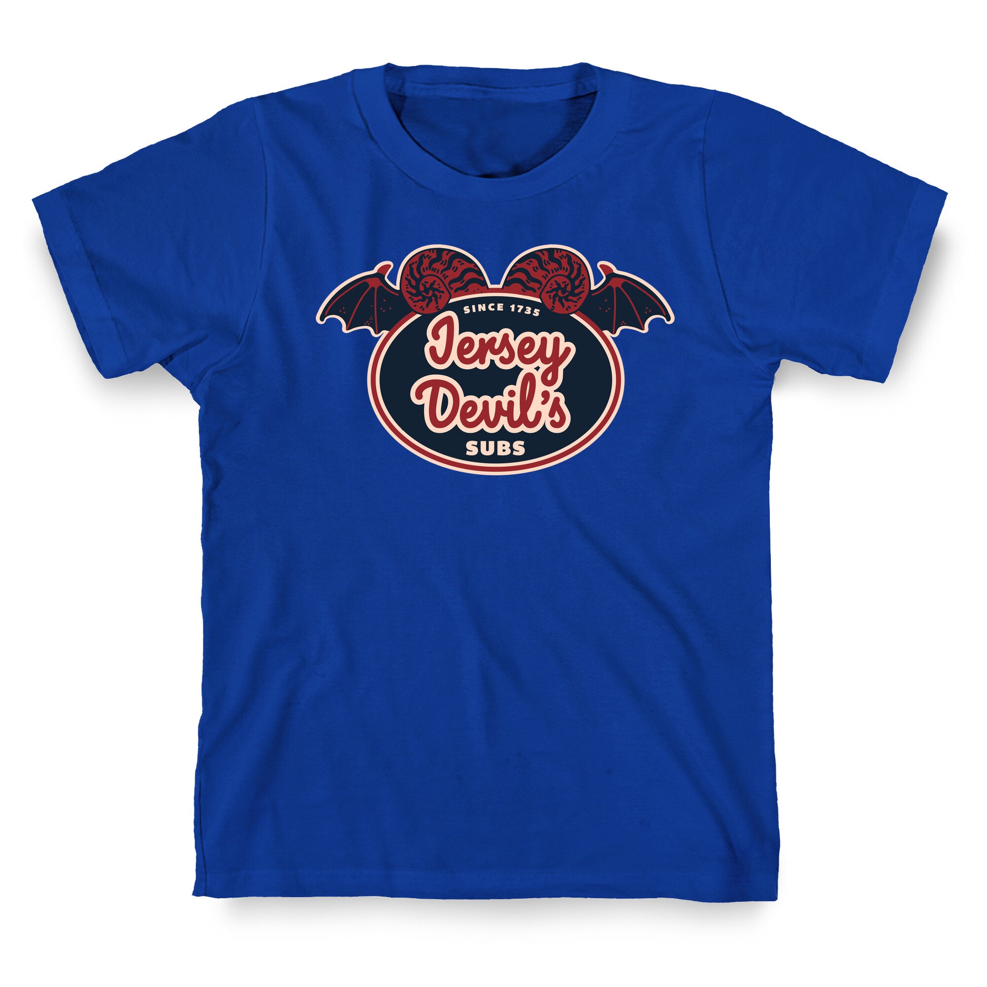 Jersey Devil Subs Logo Parody T-Shirt