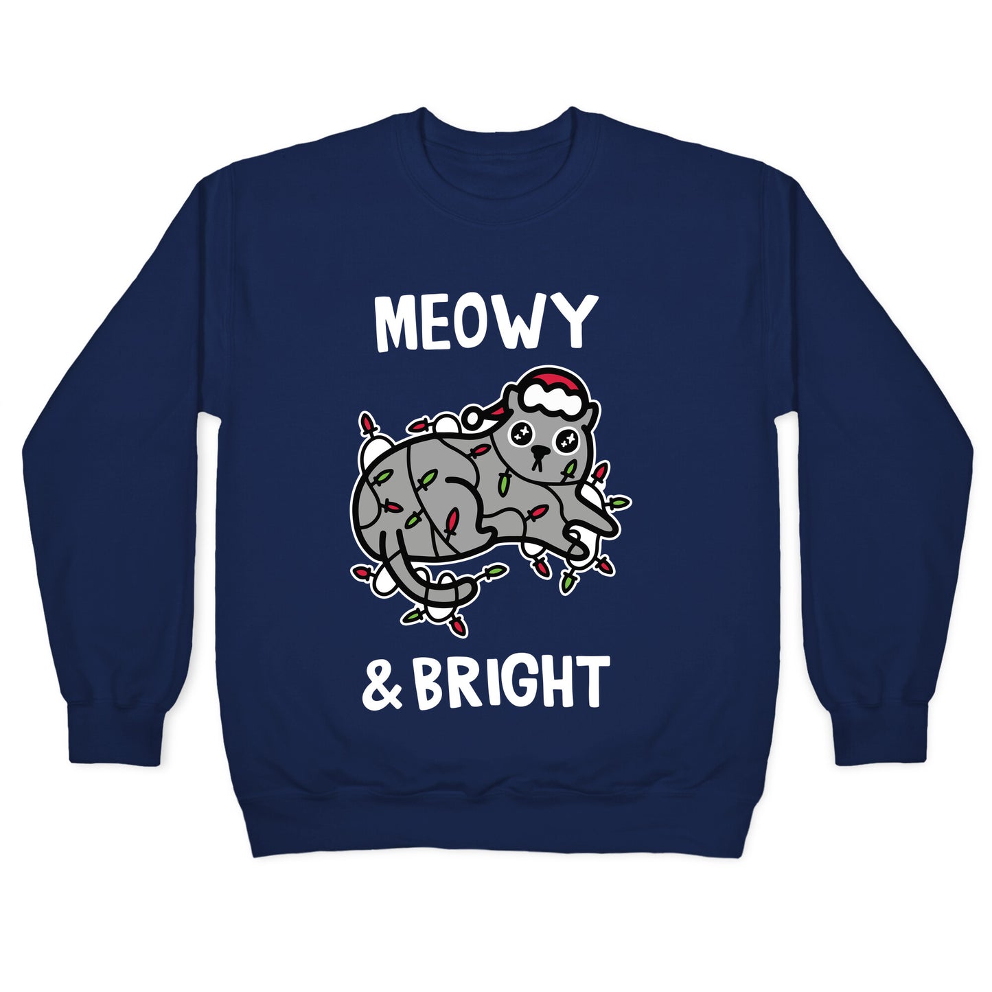 Meowy & Bright Crewneck Sweatshirt