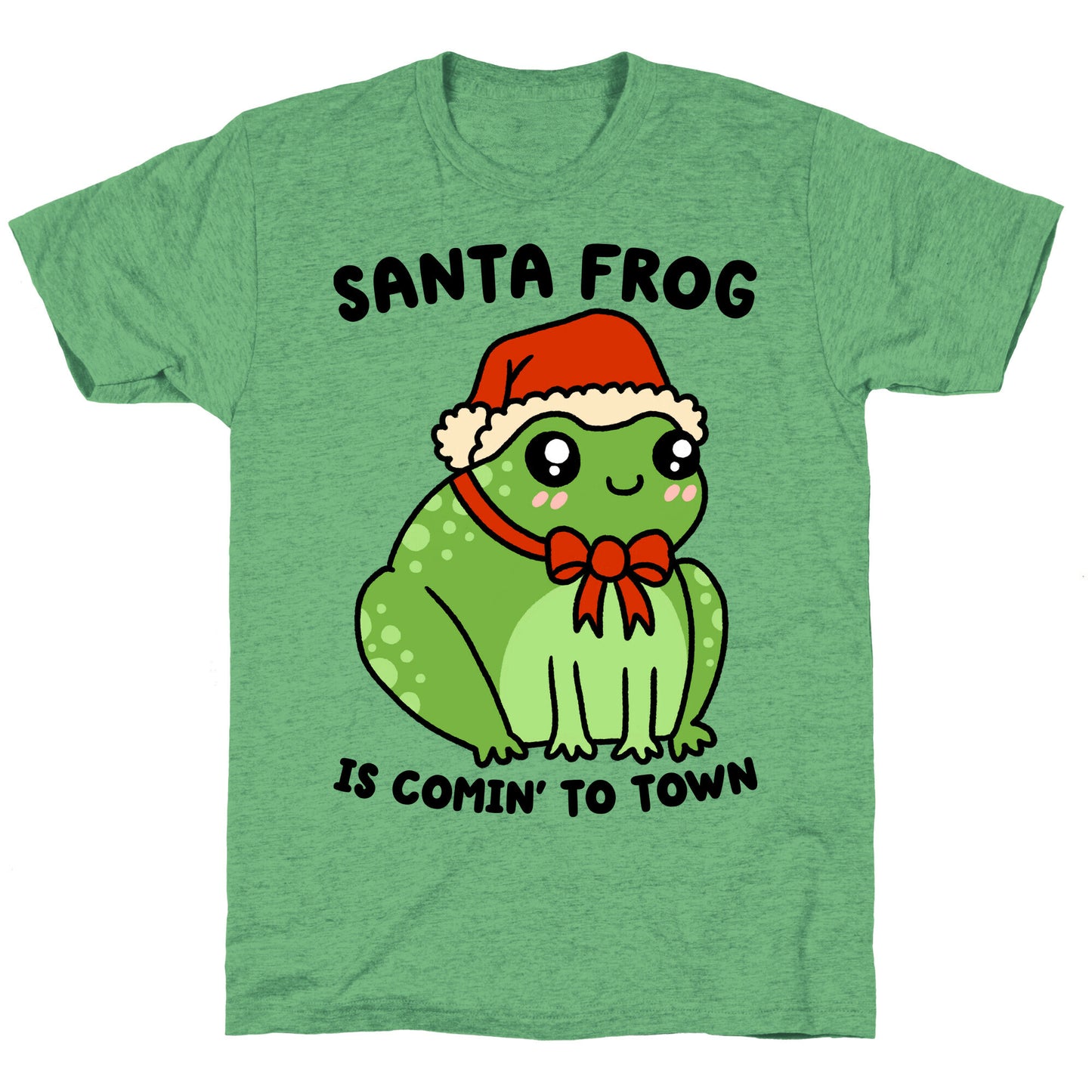 Santa Frog Is Comin' To Town Unisex Triblend Tee