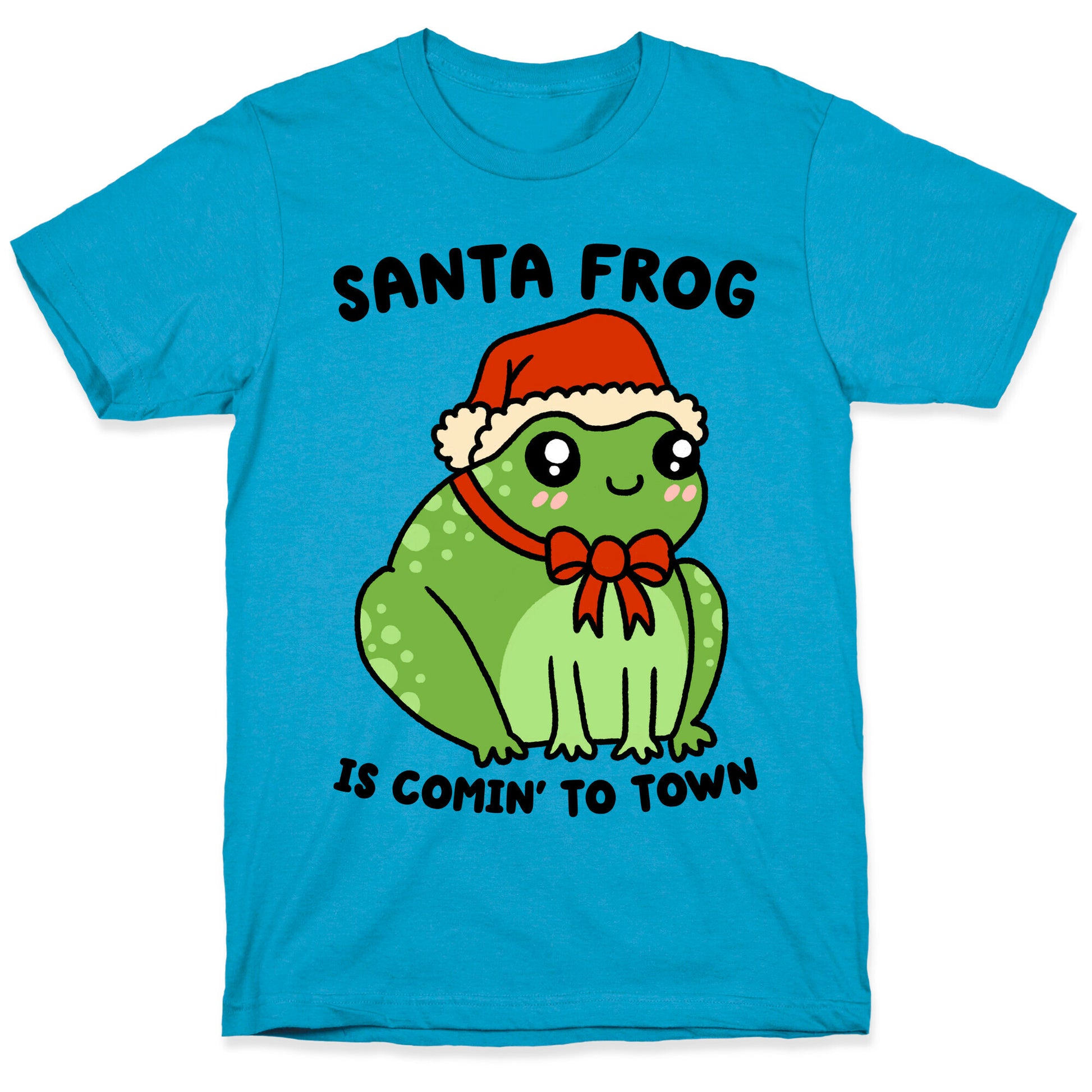 Santa Frog Is Comin' To Town Unisex Triblend Tee