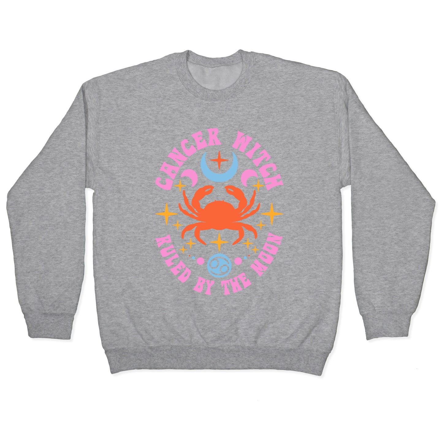 Cancer Witch Ruled By The Moon Crewneck Sweatshirt