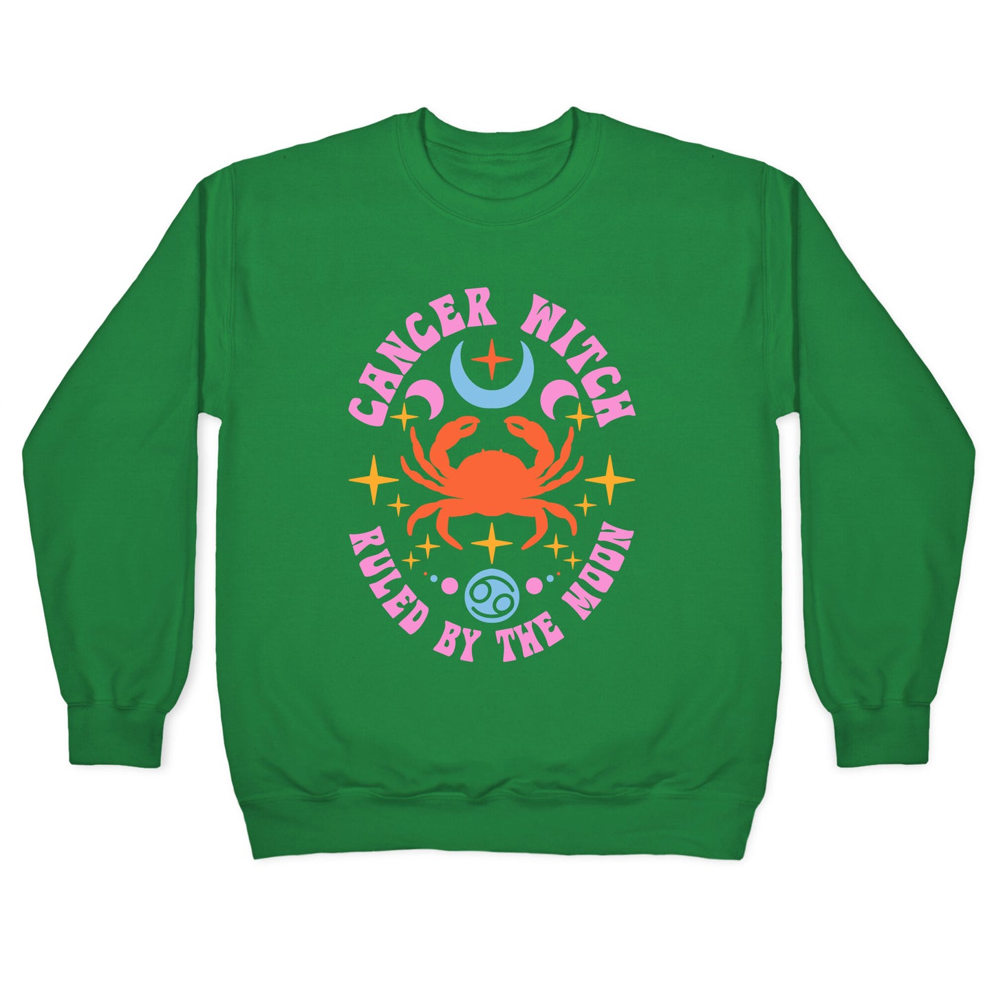 Cancer Witch Ruled By The Moon Crewneck Sweatshirt