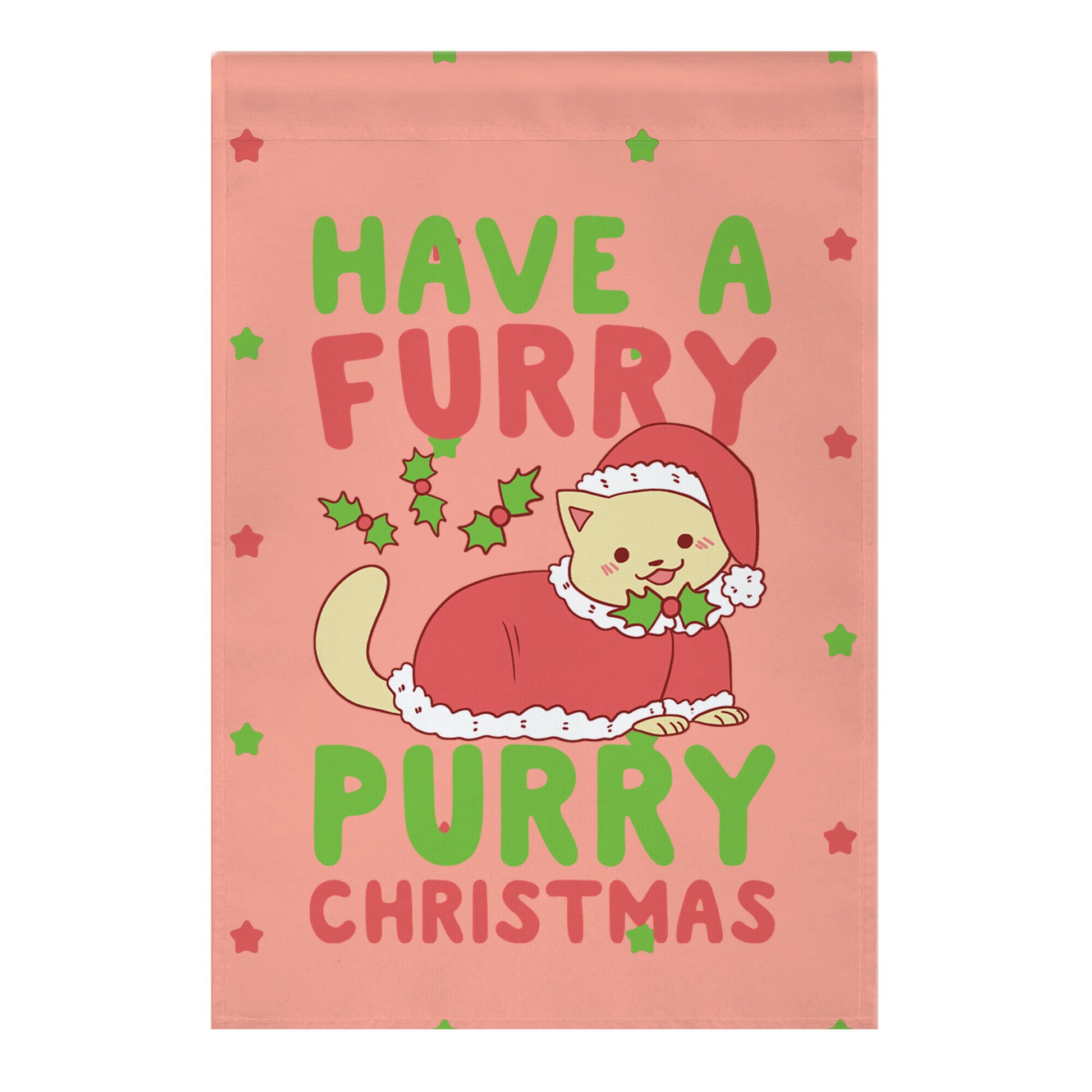 Have a Furry, Purry Christmas Garden Flag