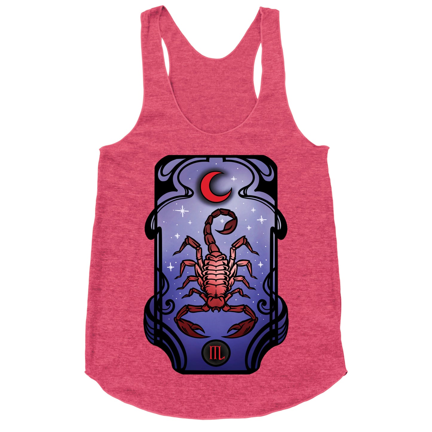 Scorpio Art Nouveau Racerback Tank