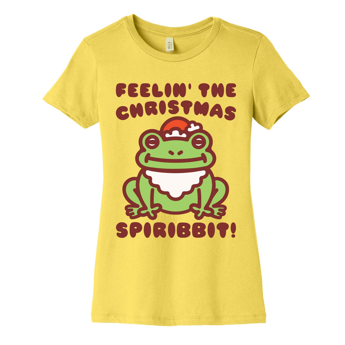 Feelin' The Christmas Spiribbit Women's Cotton Tee