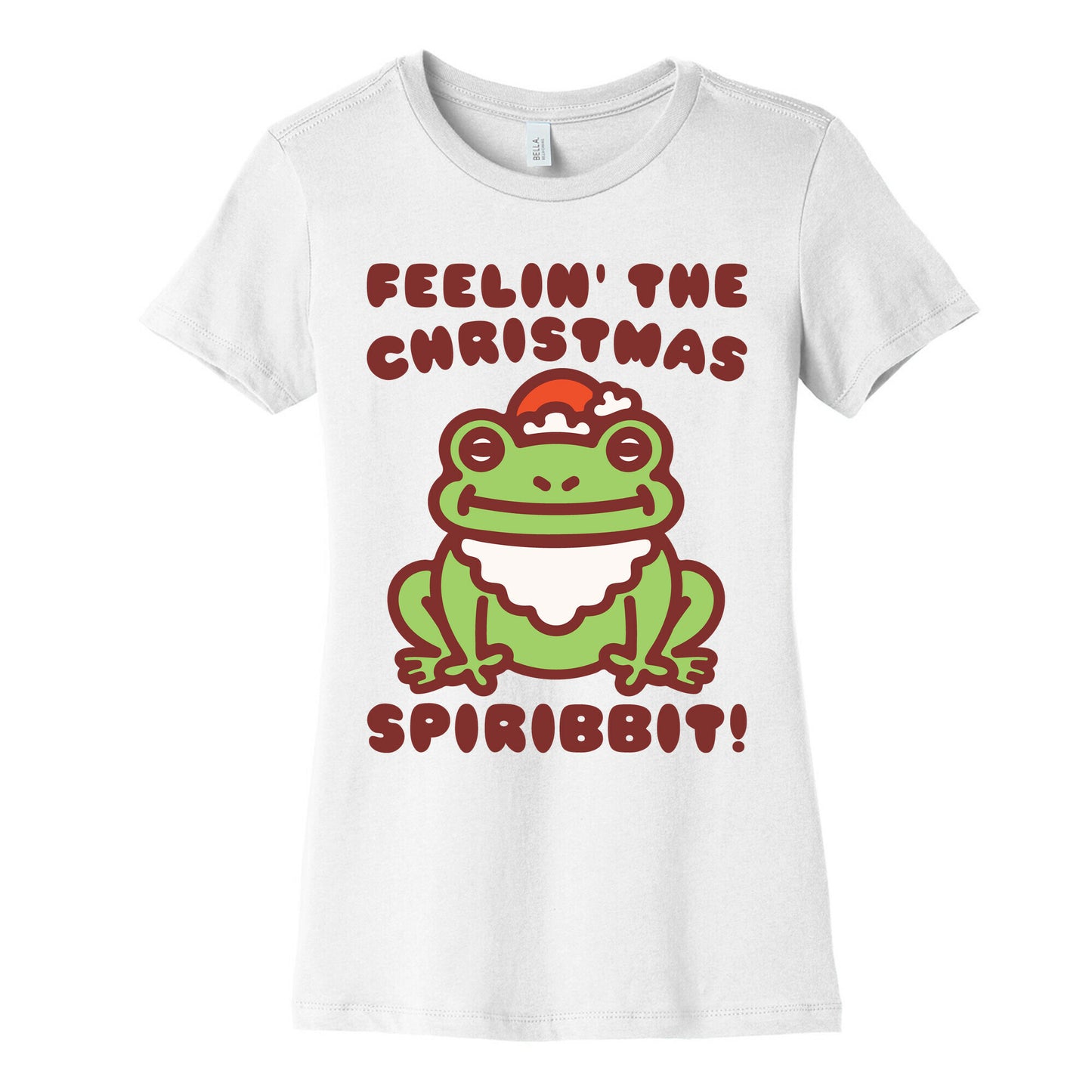 Feelin' The Christmas Spiribbit Women's Cotton Tee