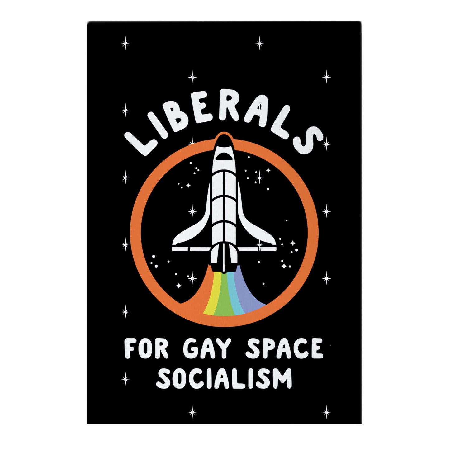 Liberals For Gay Space Socialism Garden Flag