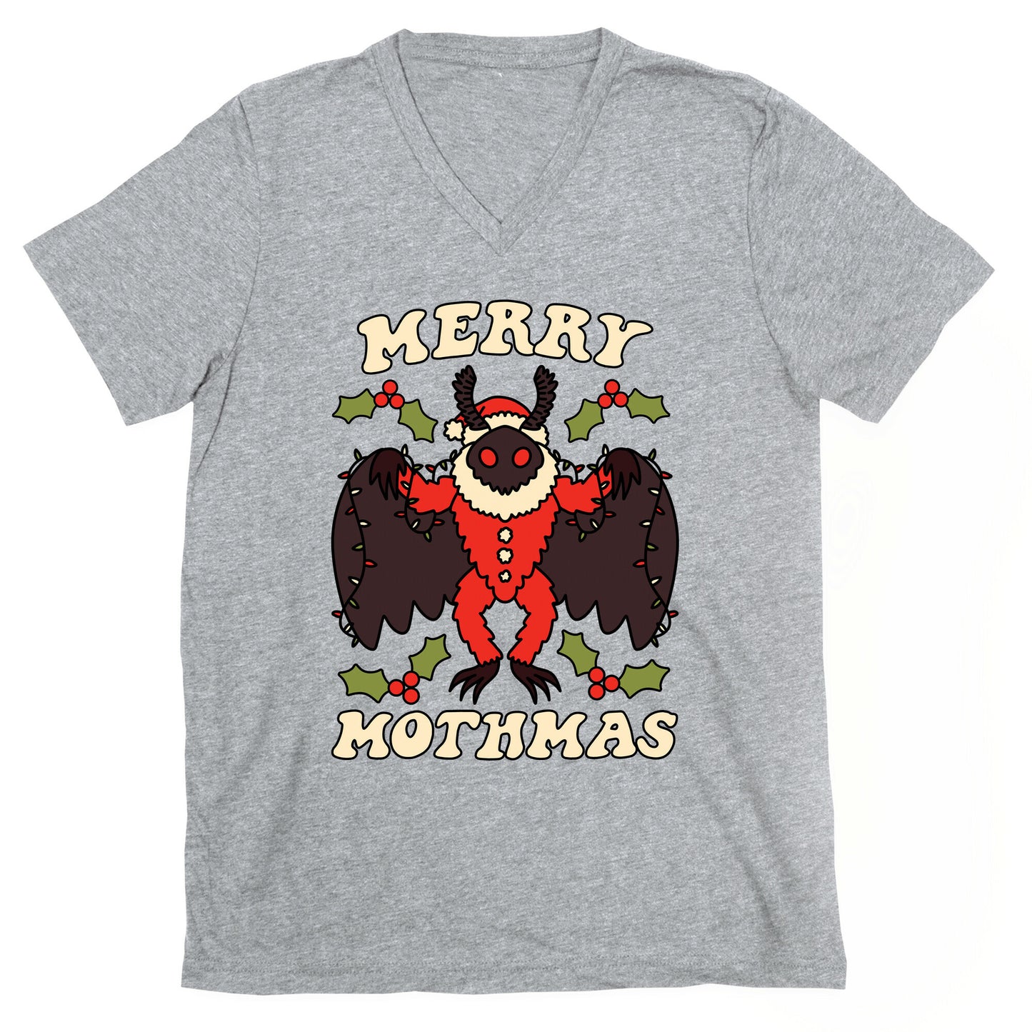Merry Mothmas V-Neck