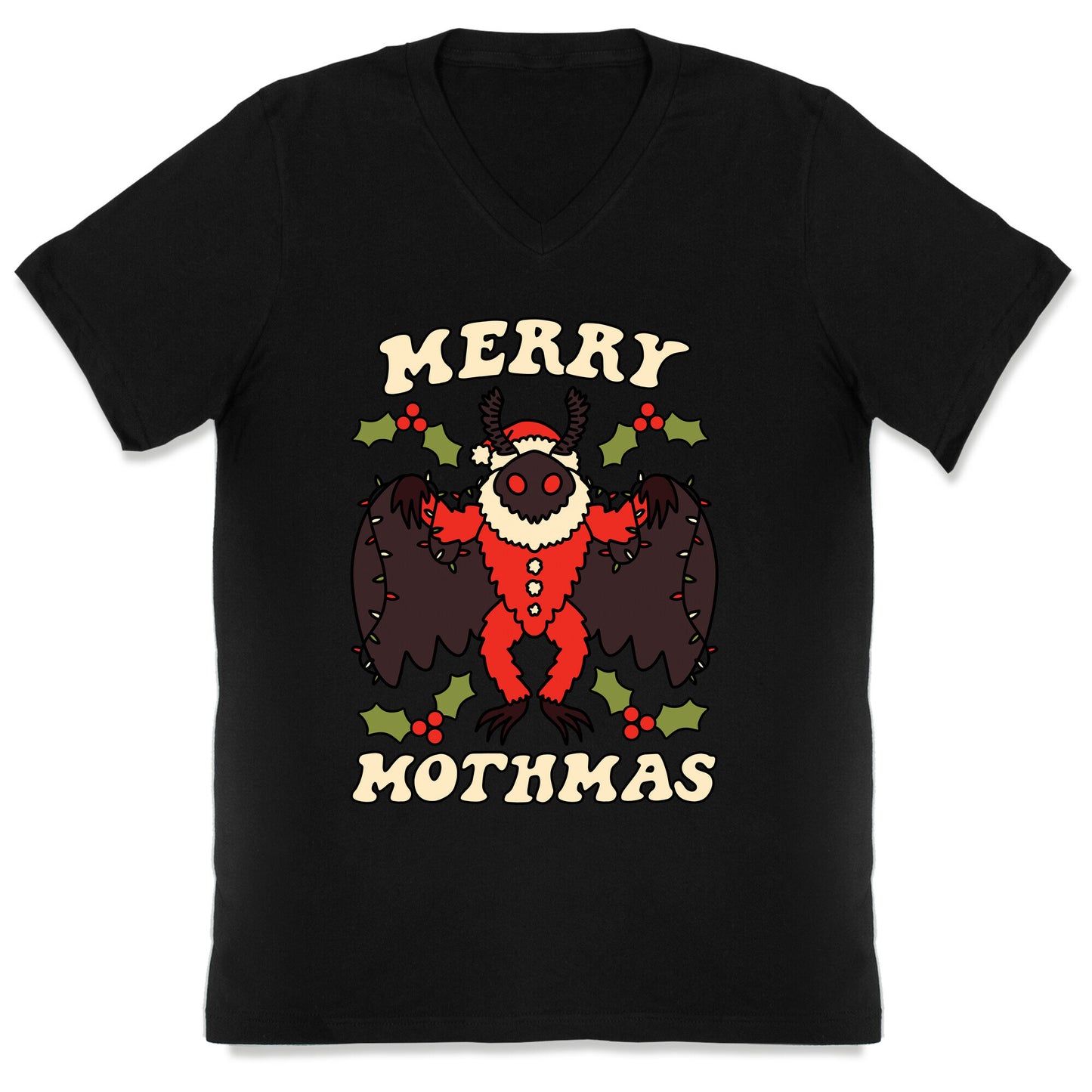 Merry Mothmas V-Neck