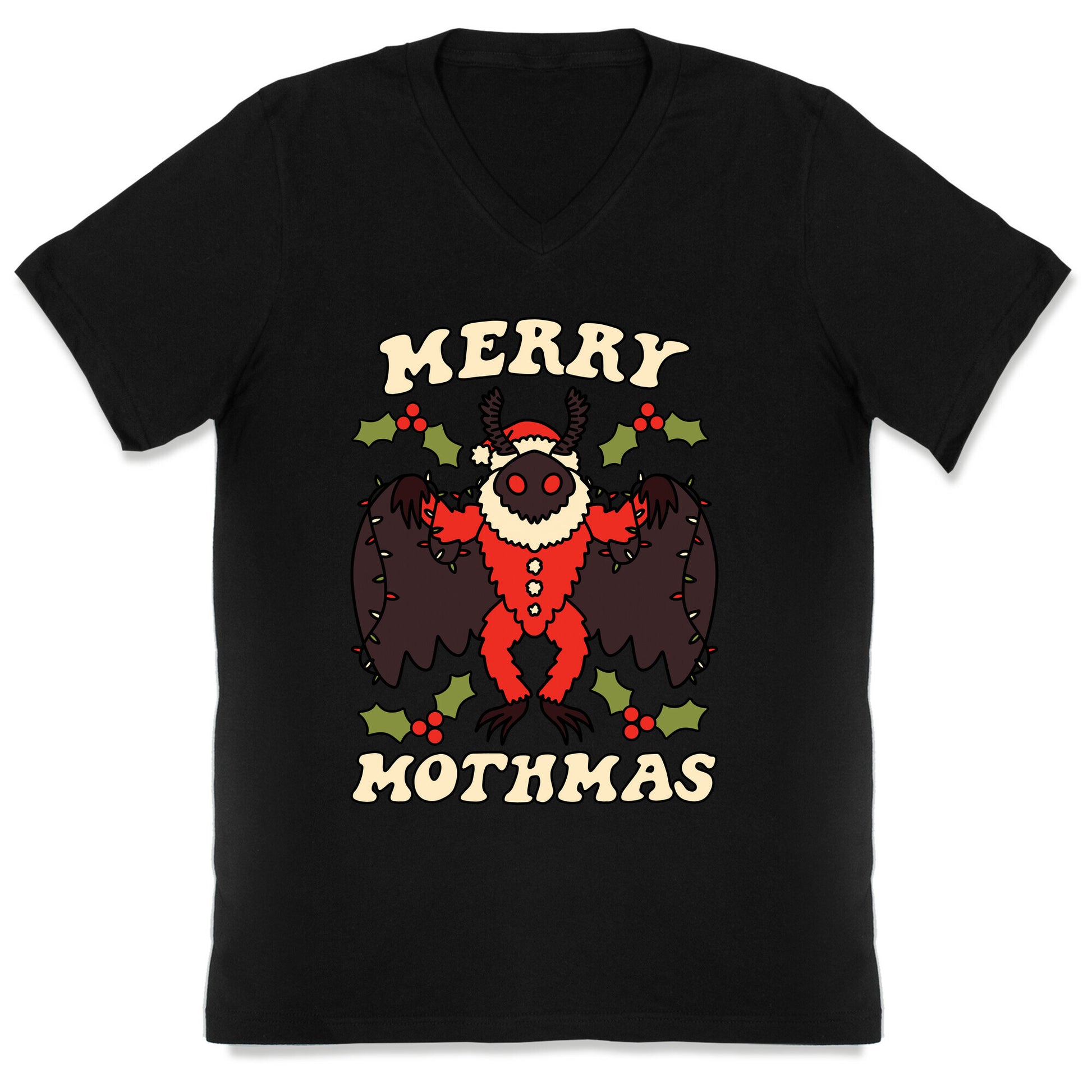 Merry Mothmas V-Neck