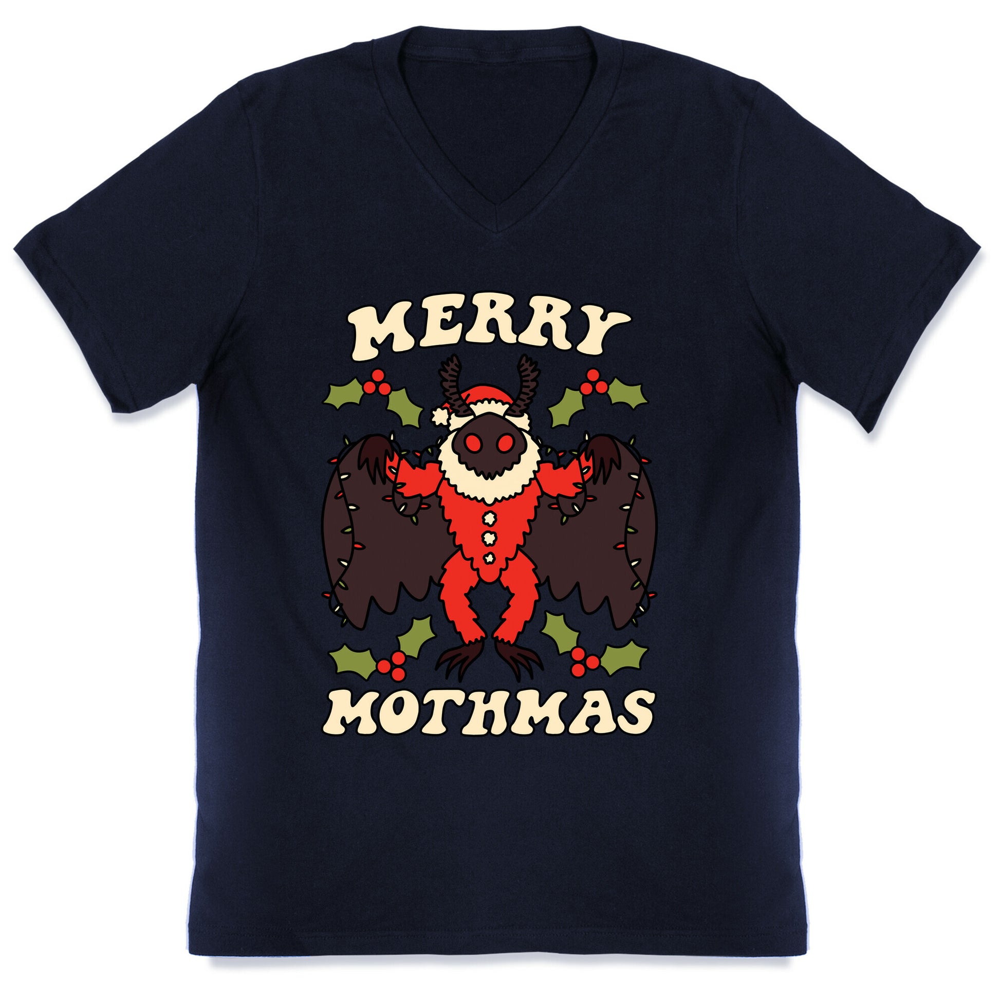 Merry Mothmas V-Neck