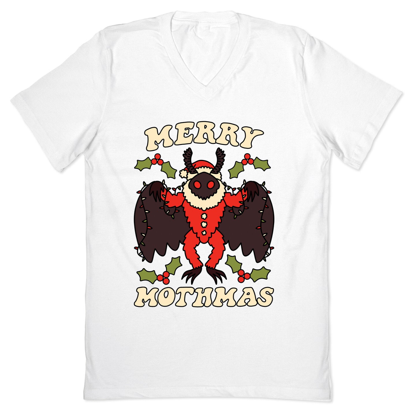 Merry Mothmas V-Neck