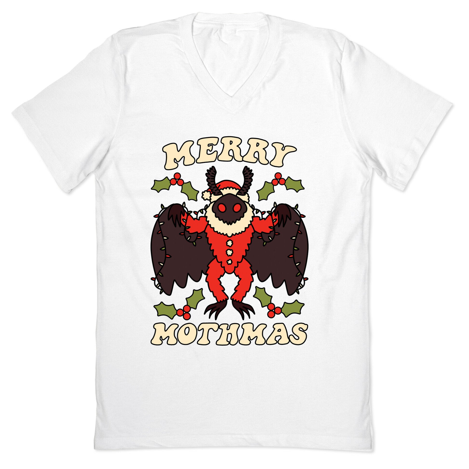 Merry Mothmas V-Neck
