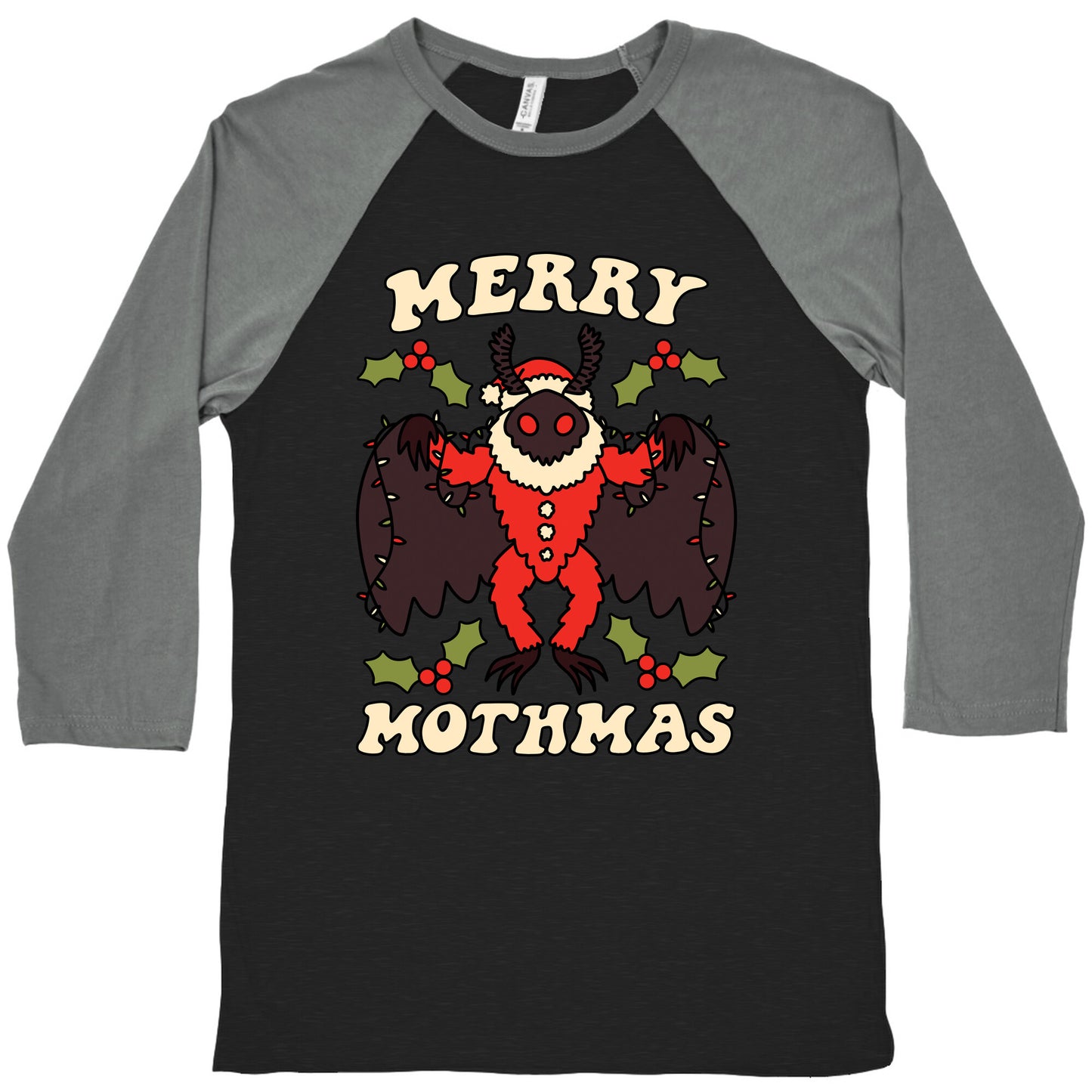 Merry Mothmas Baseball Tee