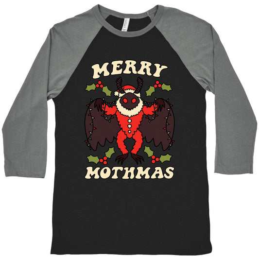Merry Mothmas Baseball Tee