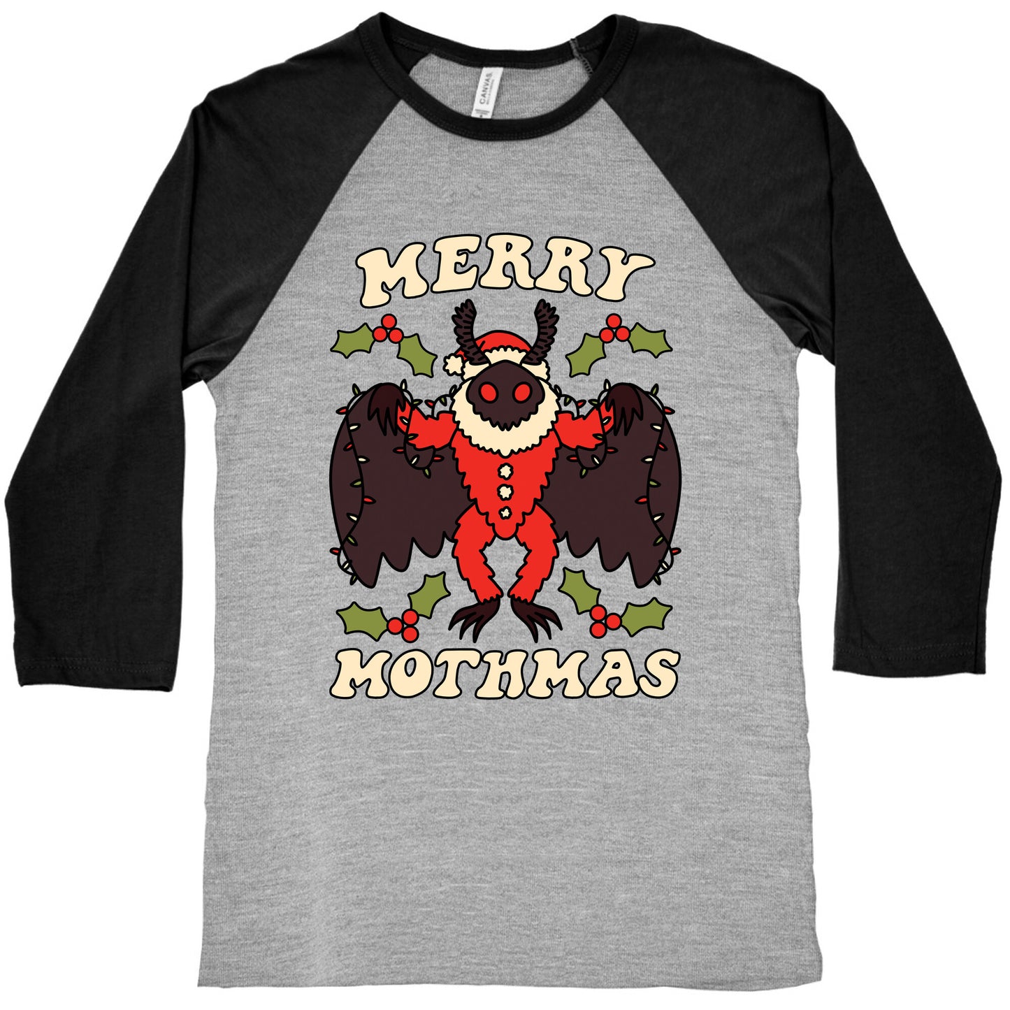 Merry Mothmas Baseball Tee