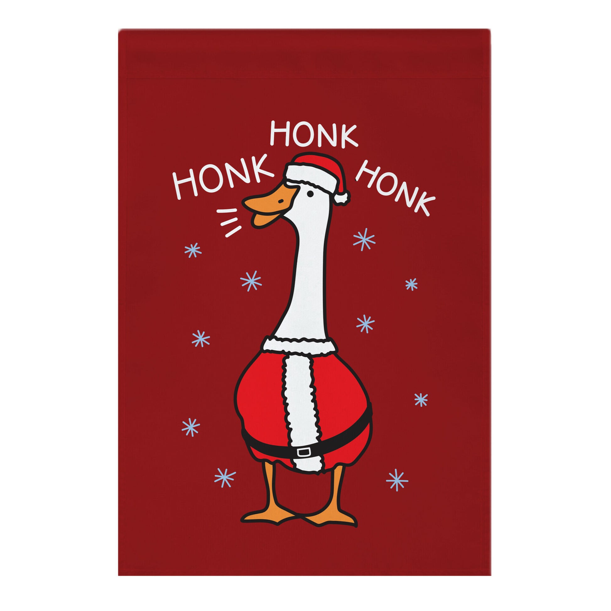 Honk Honk Honk Santa Goose Garden Flag
