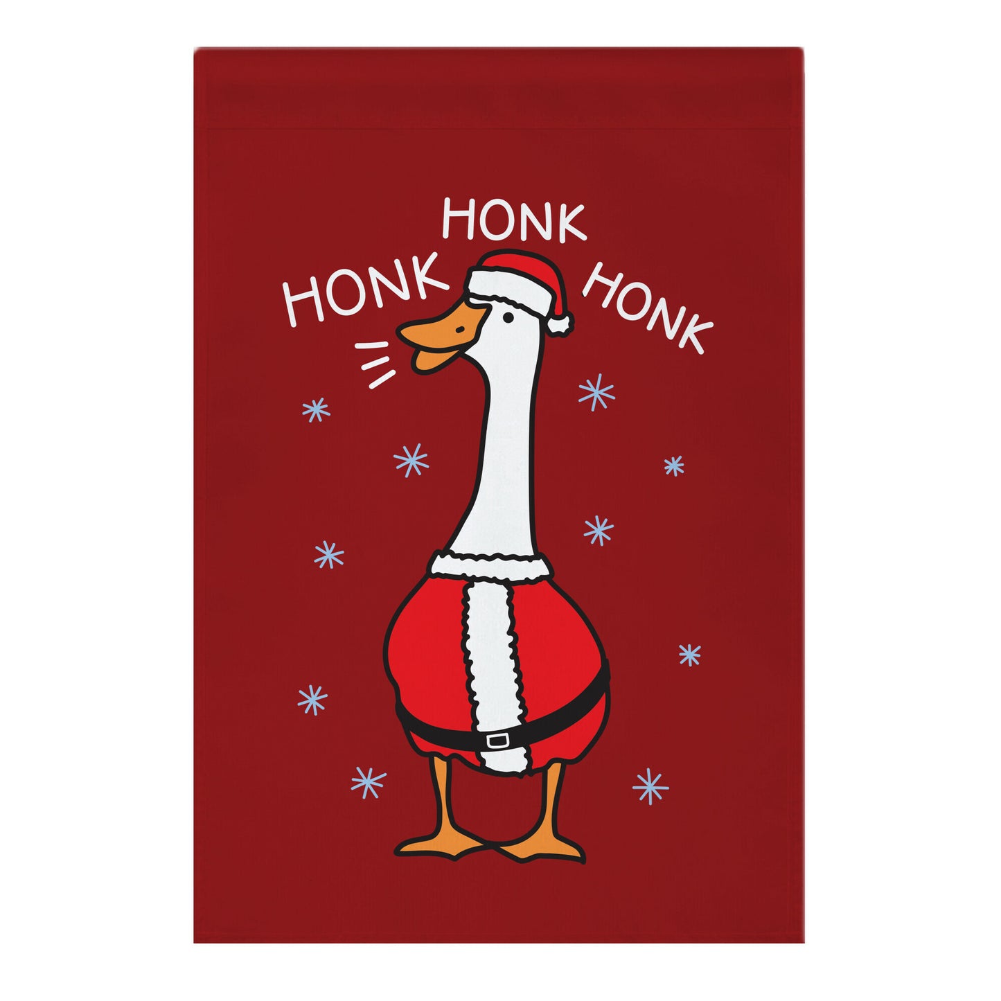Honk Honk Honk Santa Goose Garden Flag