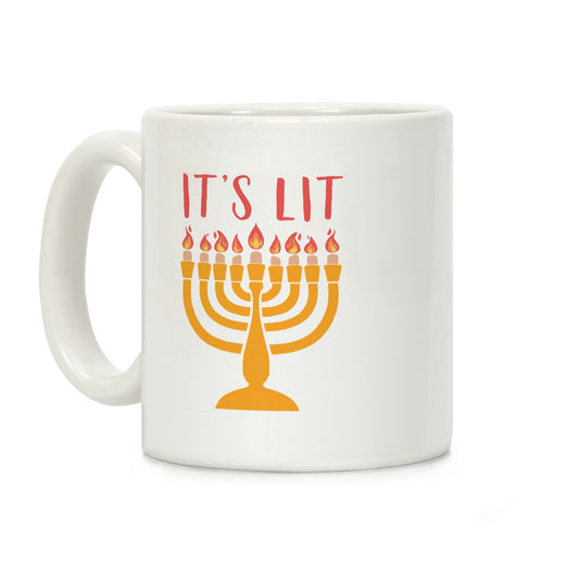 It's Lit Menorah Coffee Mug