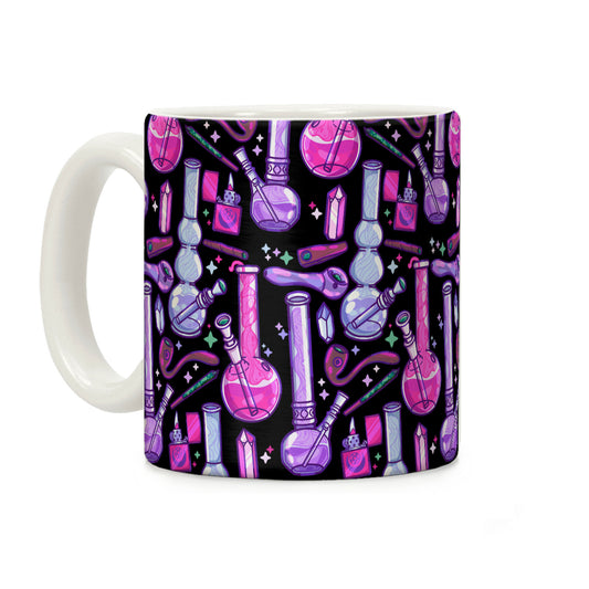 Weed Witch Essentials Pattern Coffee Mug