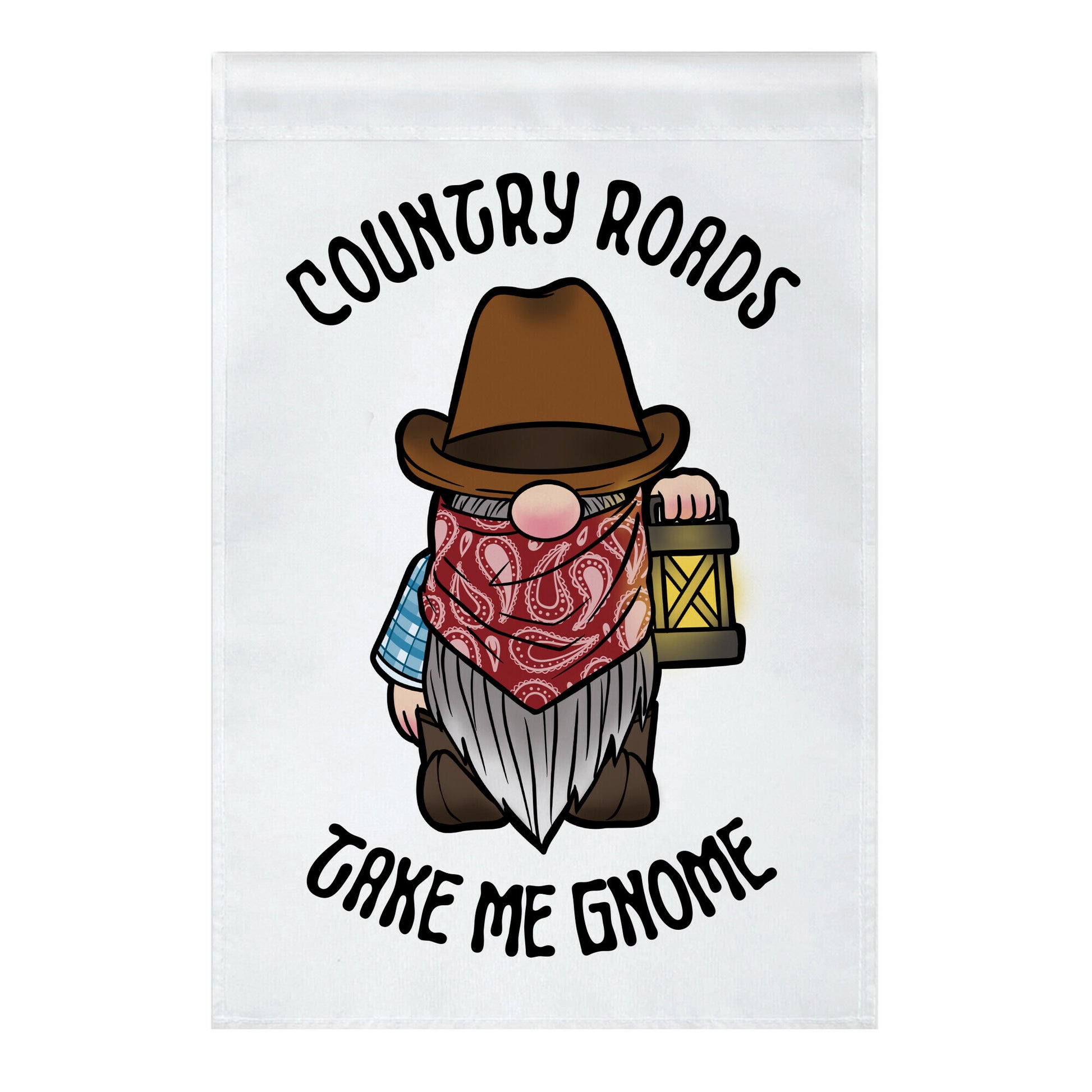 Country Roads, Take Me Gnome Garden Flag