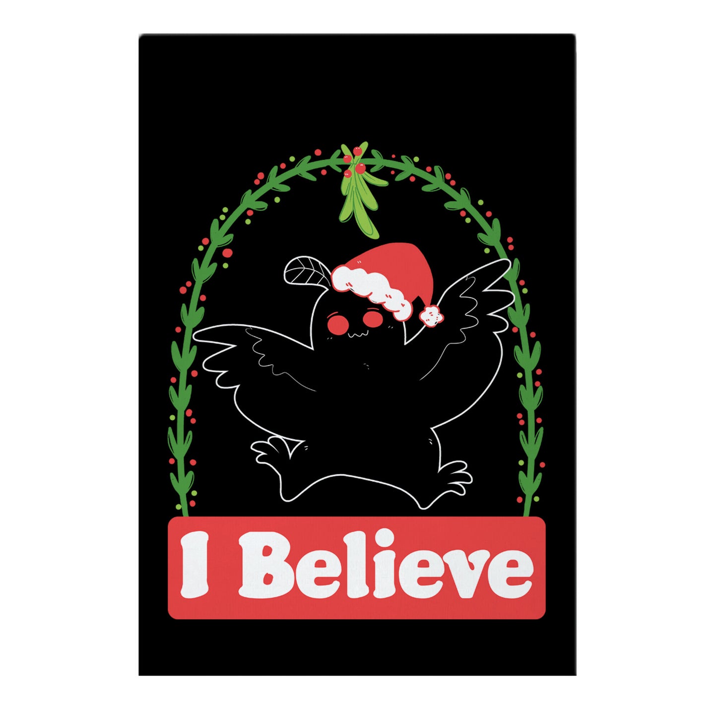 I Believe - Christmas Mothman Garden Flag