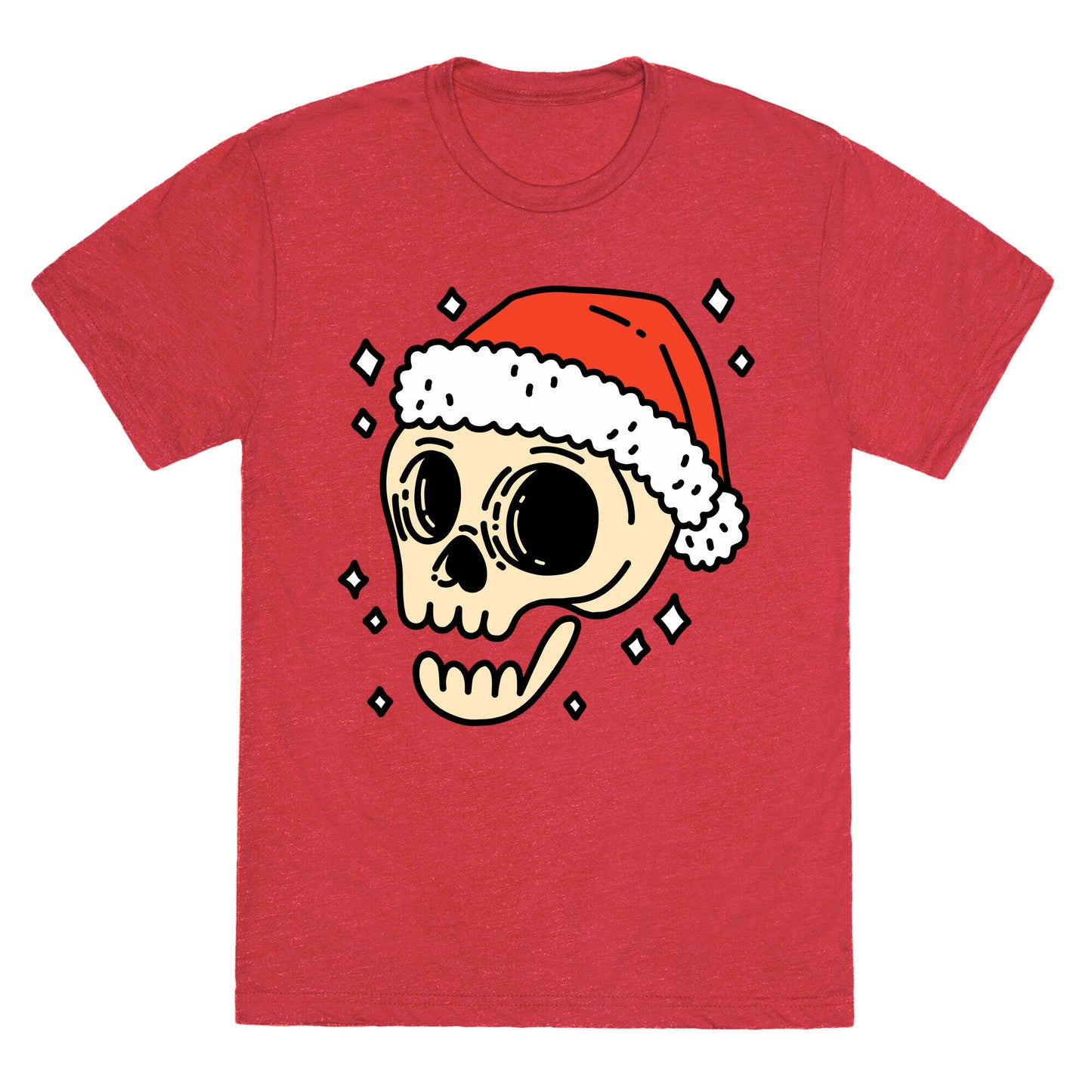 Santa Skull Unisex Triblend Tee