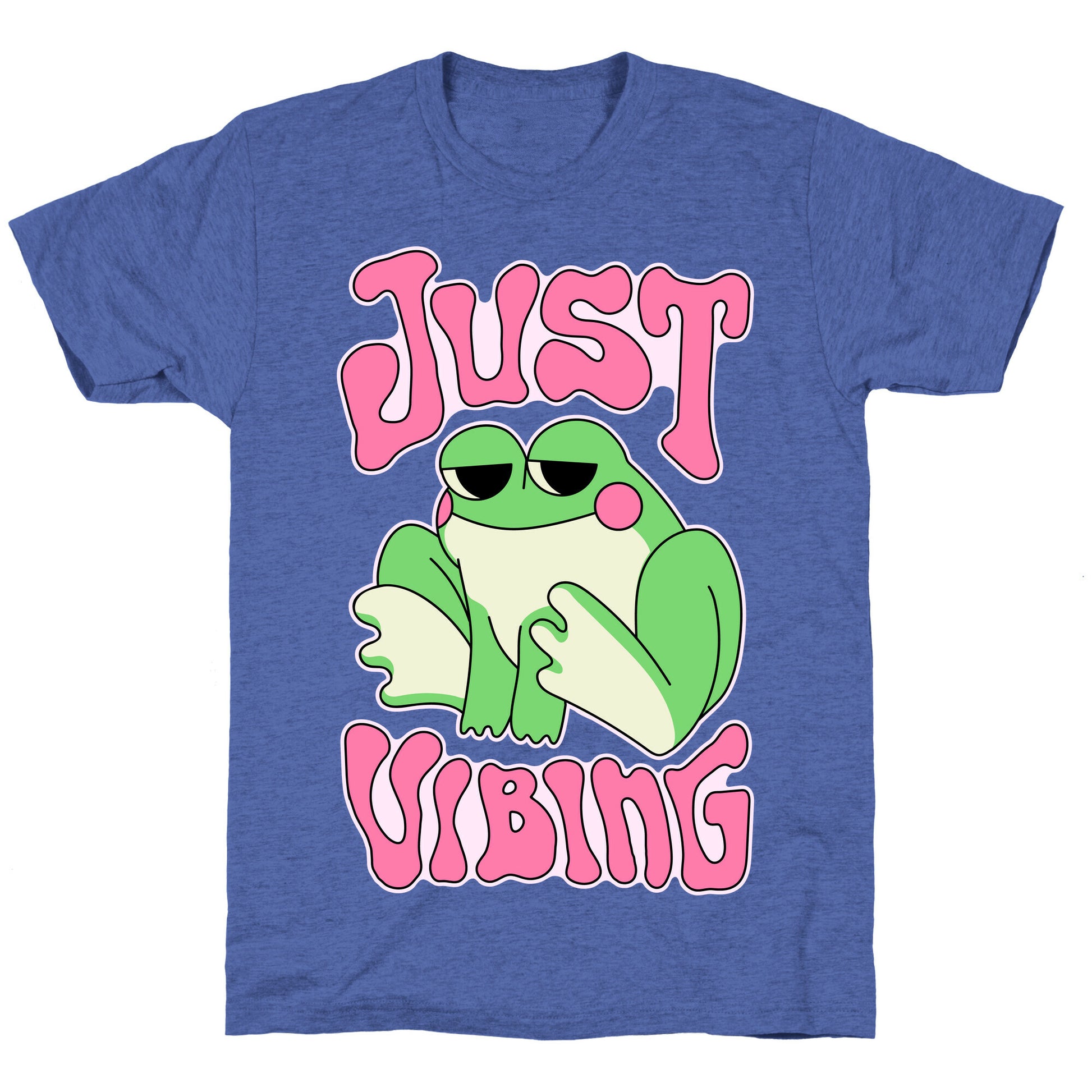 Just Vibing Groovy Frog Unisex Triblend Tee