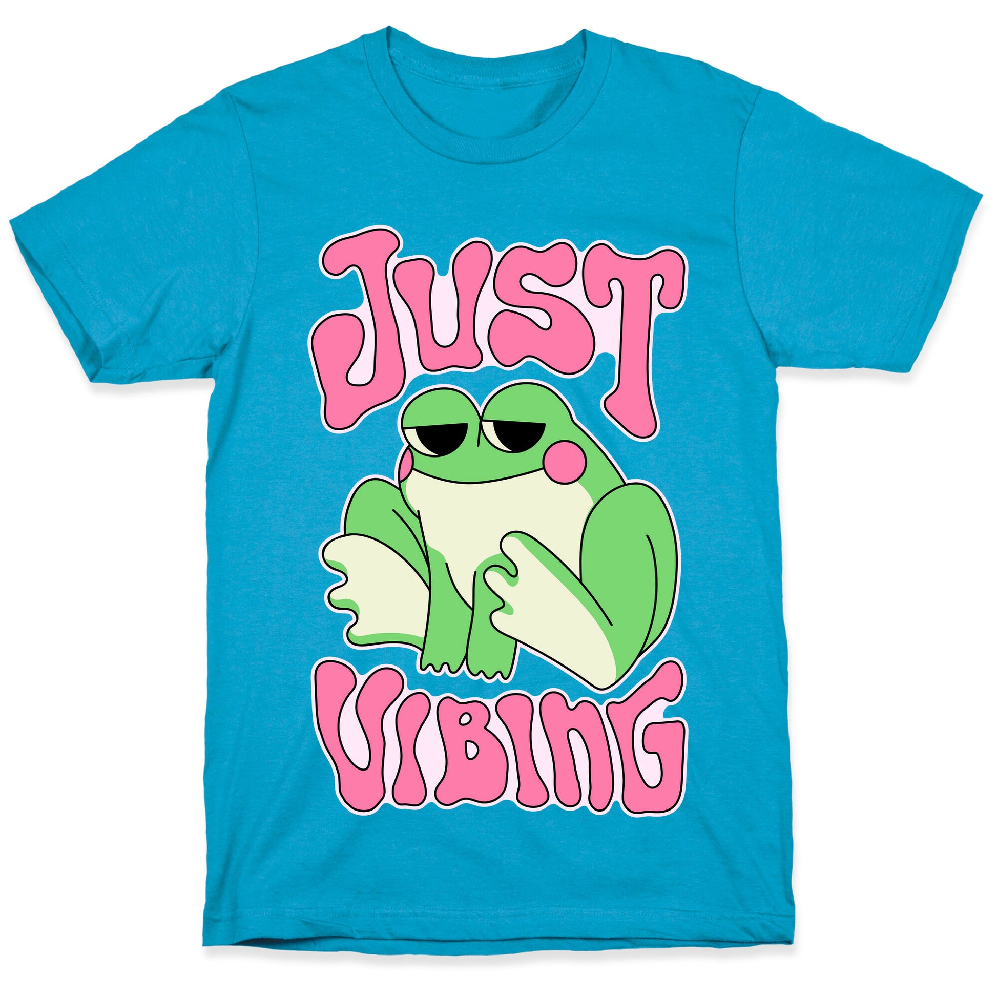Just Vibing Groovy Frog Unisex Triblend Tee