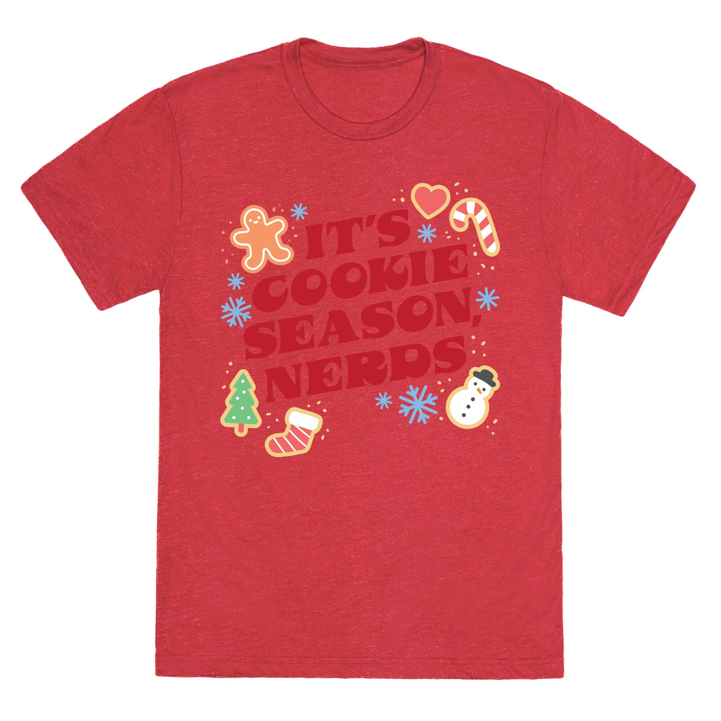 It's Cookie Season, Nerds Christmas Unisex Triblend Tee