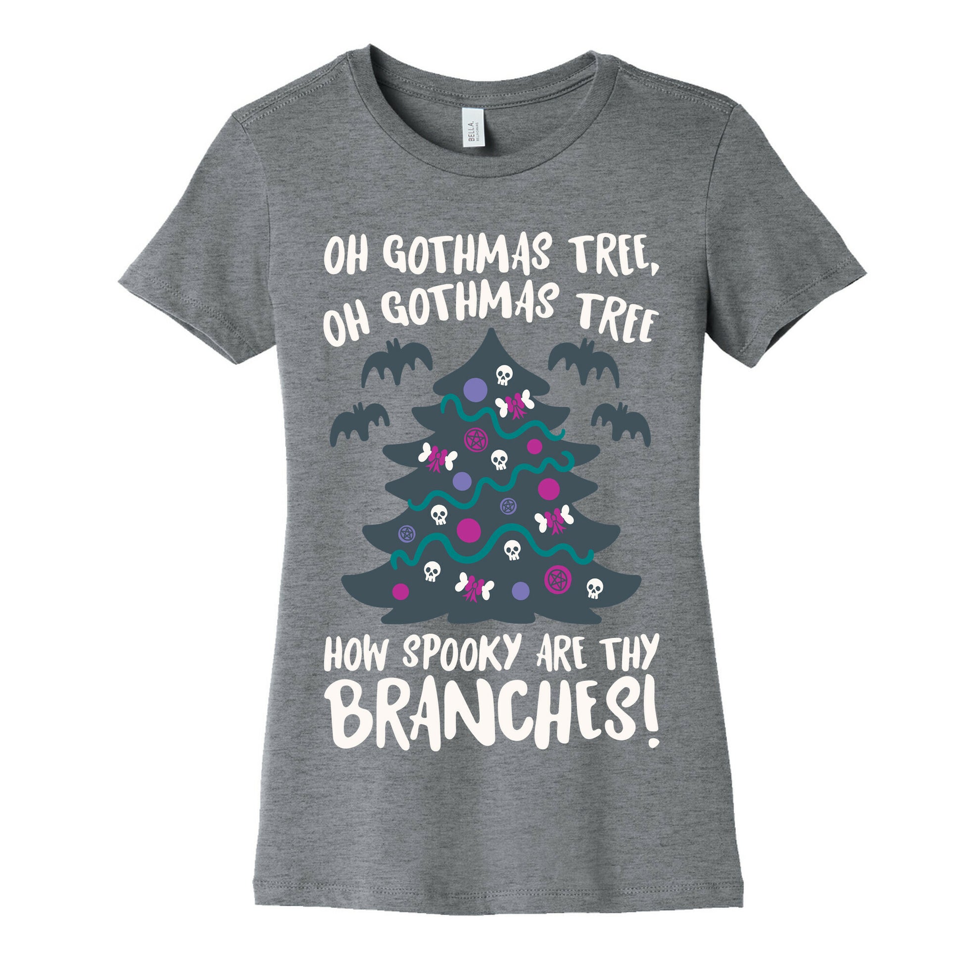 Oh Gothmas Tree Oh Gothmas Tree Parody Women's Cotton Tee