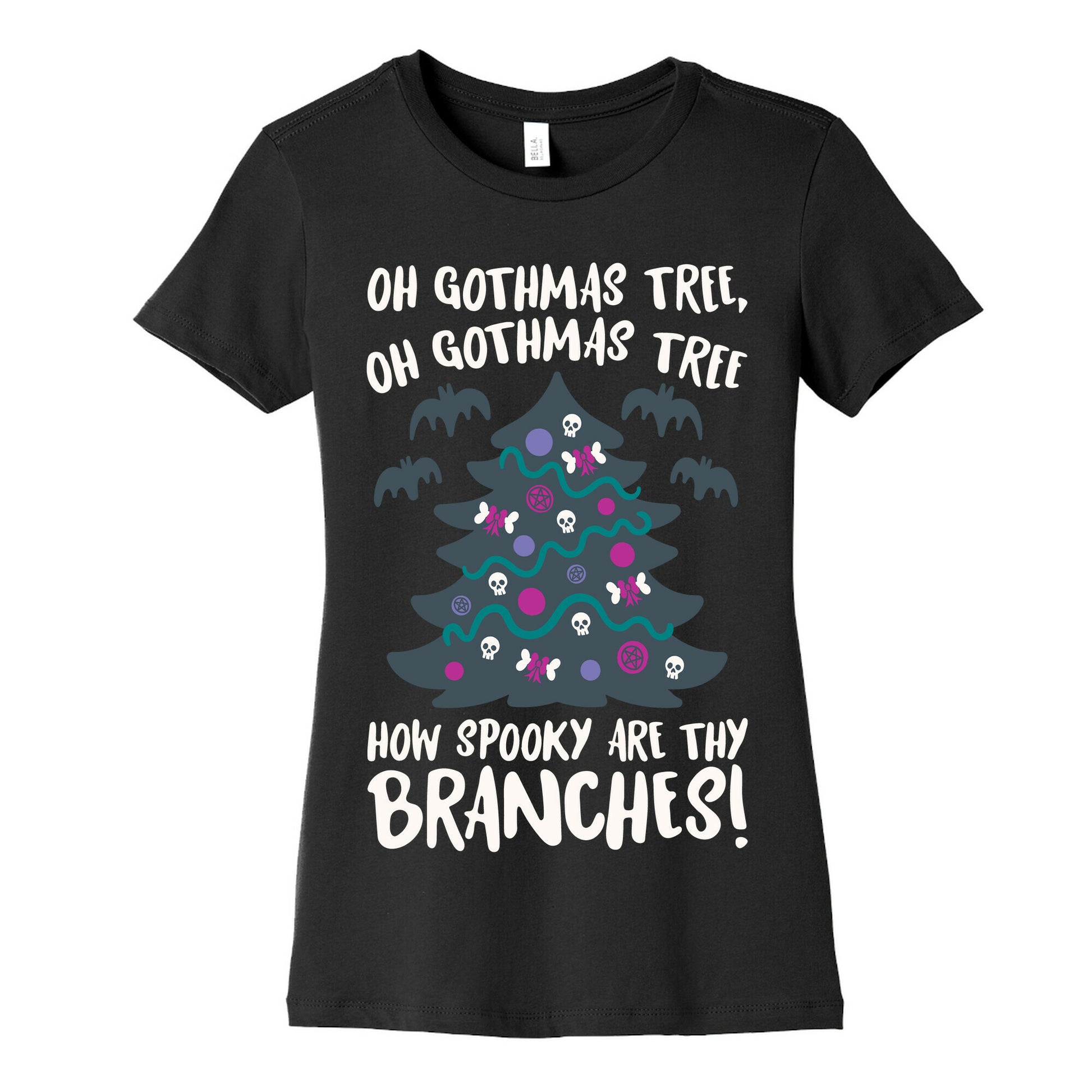 Oh Gothmas Tree Oh Gothmas Tree Parody Women's Cotton Tee
