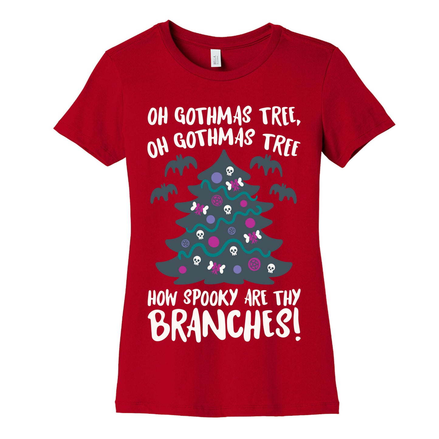 Oh Gothmas Tree Oh Gothmas Tree Parody Women's Cotton Tee