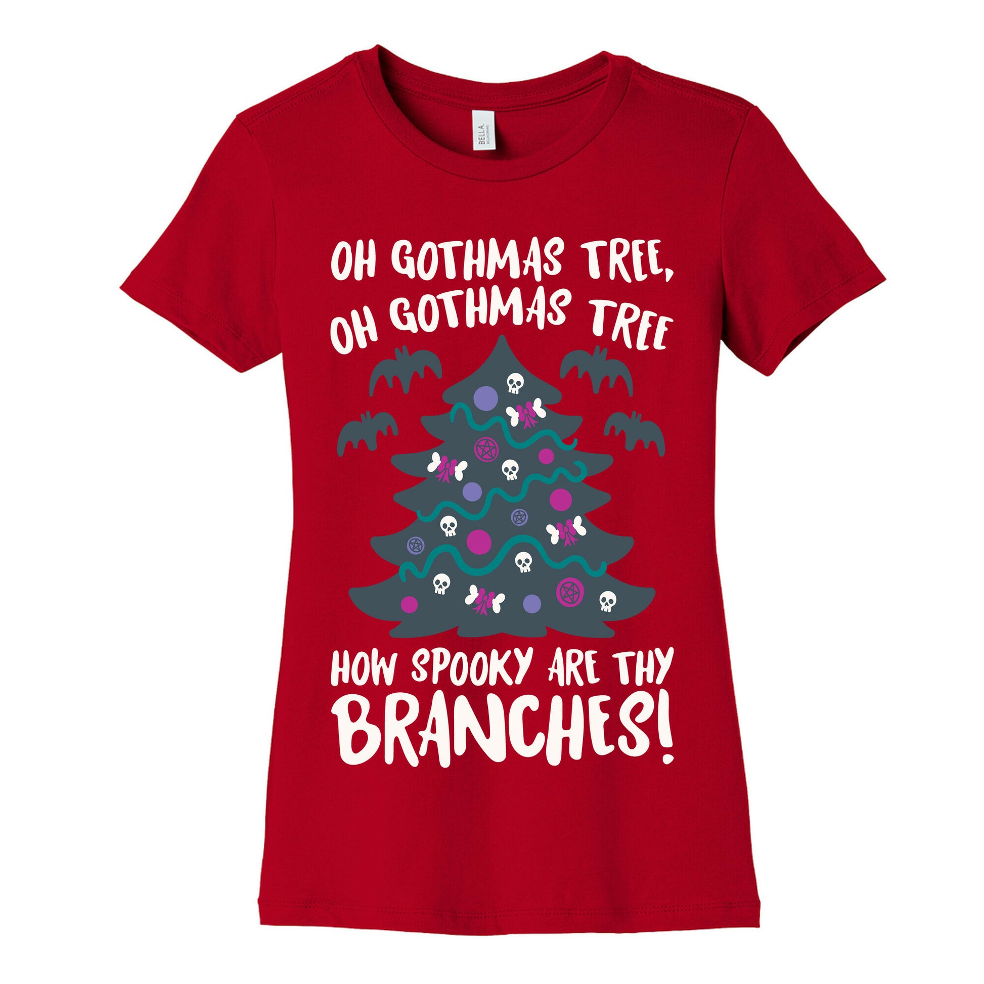 Oh Gothmas Tree Oh Gothmas Tree Parody Women's Cotton Tee