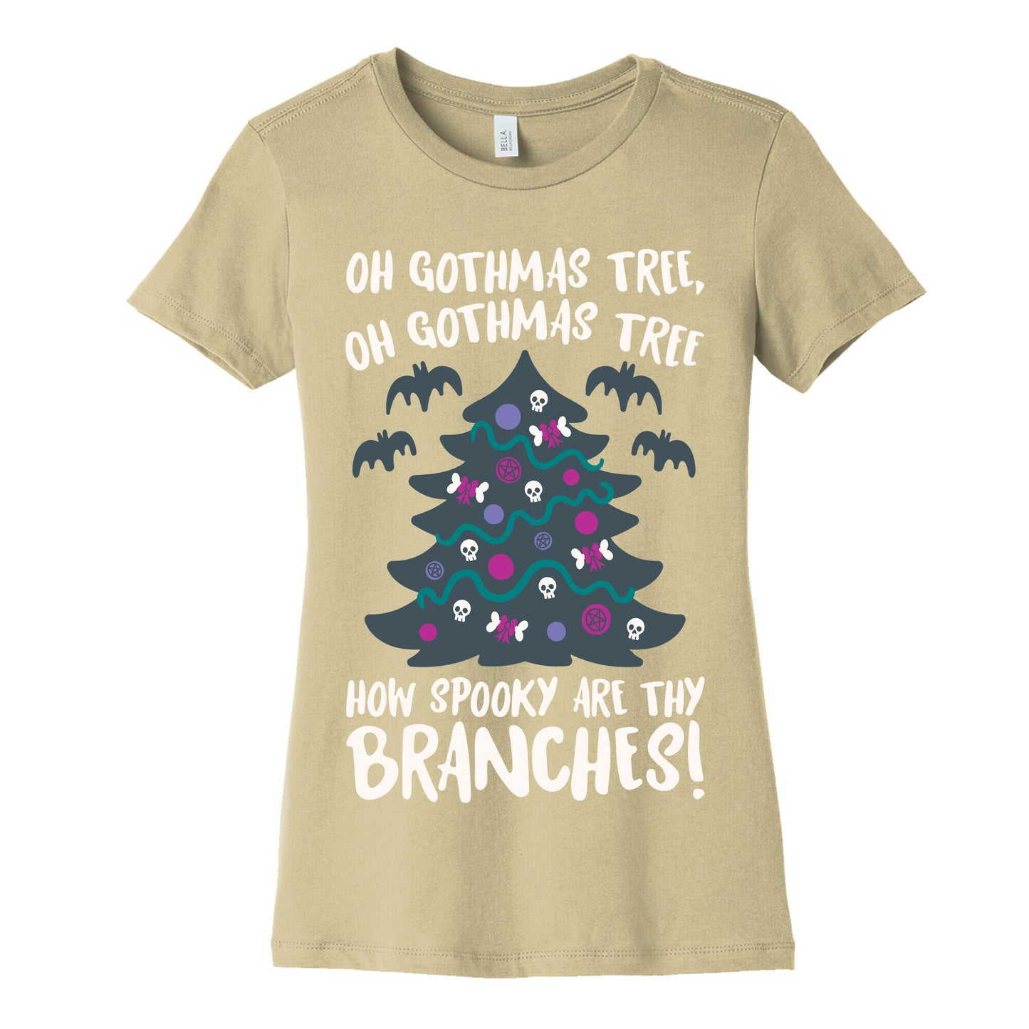 Oh Gothmas Tree Oh Gothmas Tree Parody Women's Cotton Tee