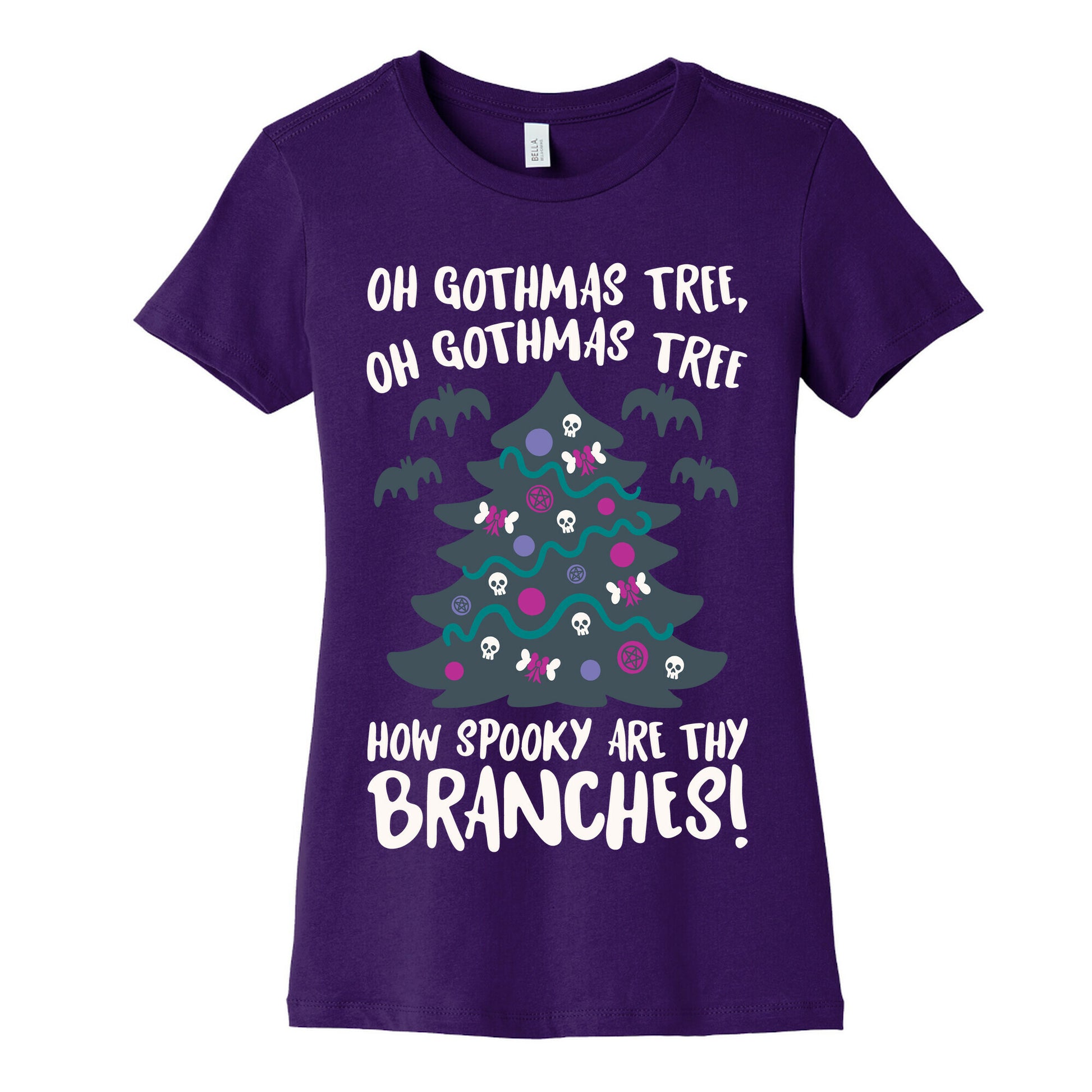 Oh Gothmas Tree Oh Gothmas Tree Parody Women's Cotton Tee