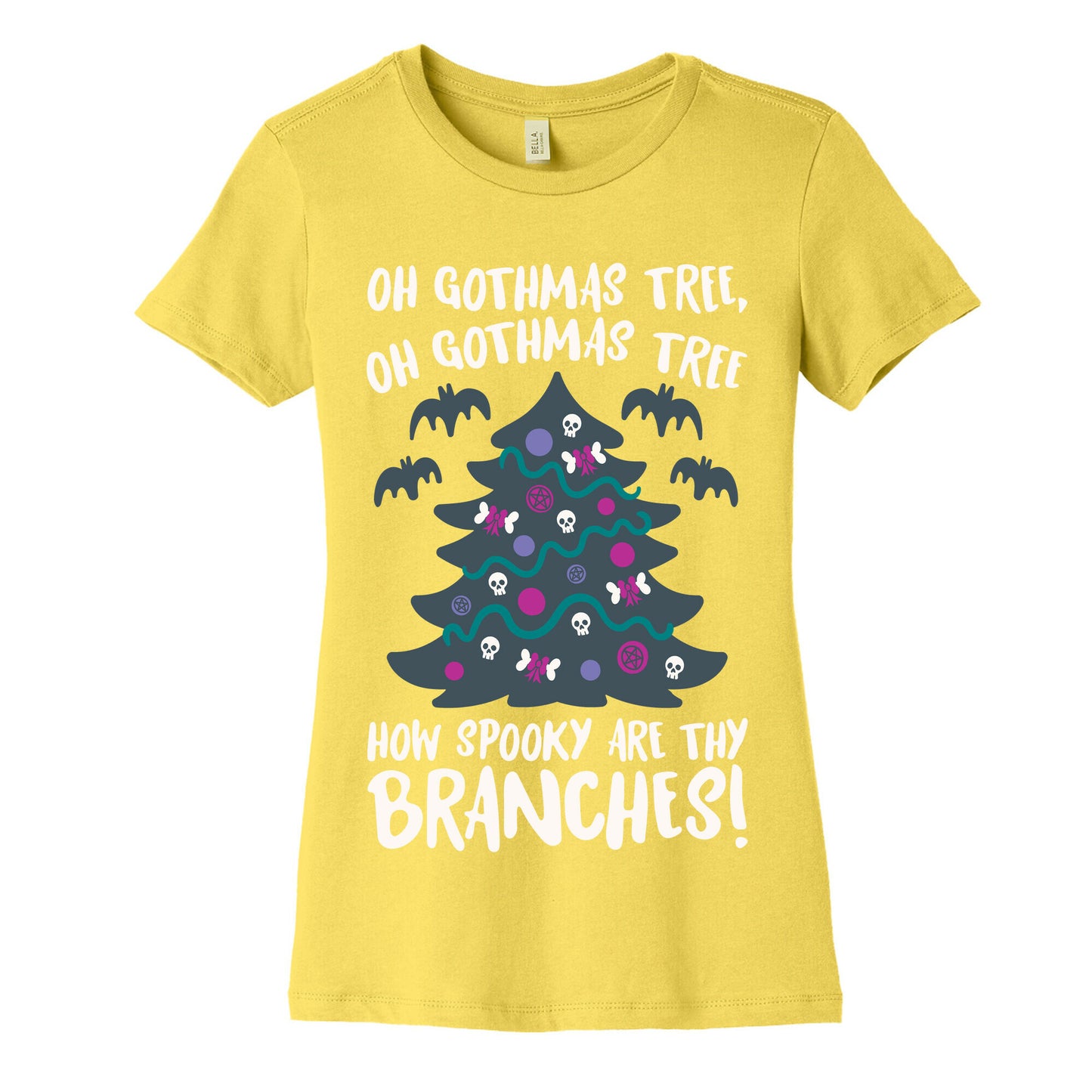 Oh Gothmas Tree Oh Gothmas Tree Parody Women's Cotton Tee
