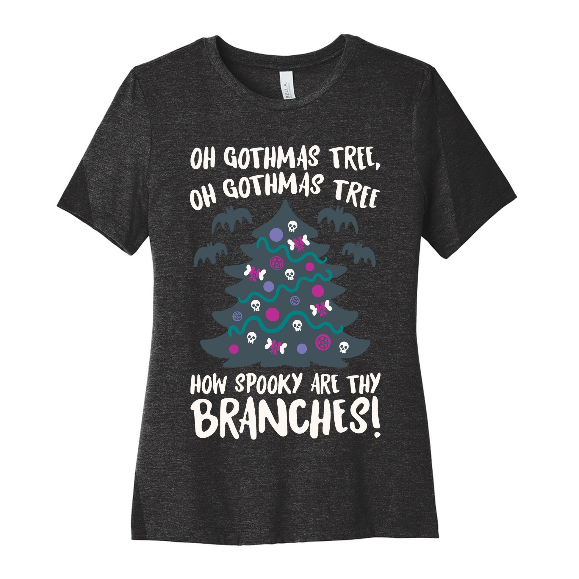 Oh Gothmas Tree Oh Gothmas Tree Parody Women's Cotton Tee