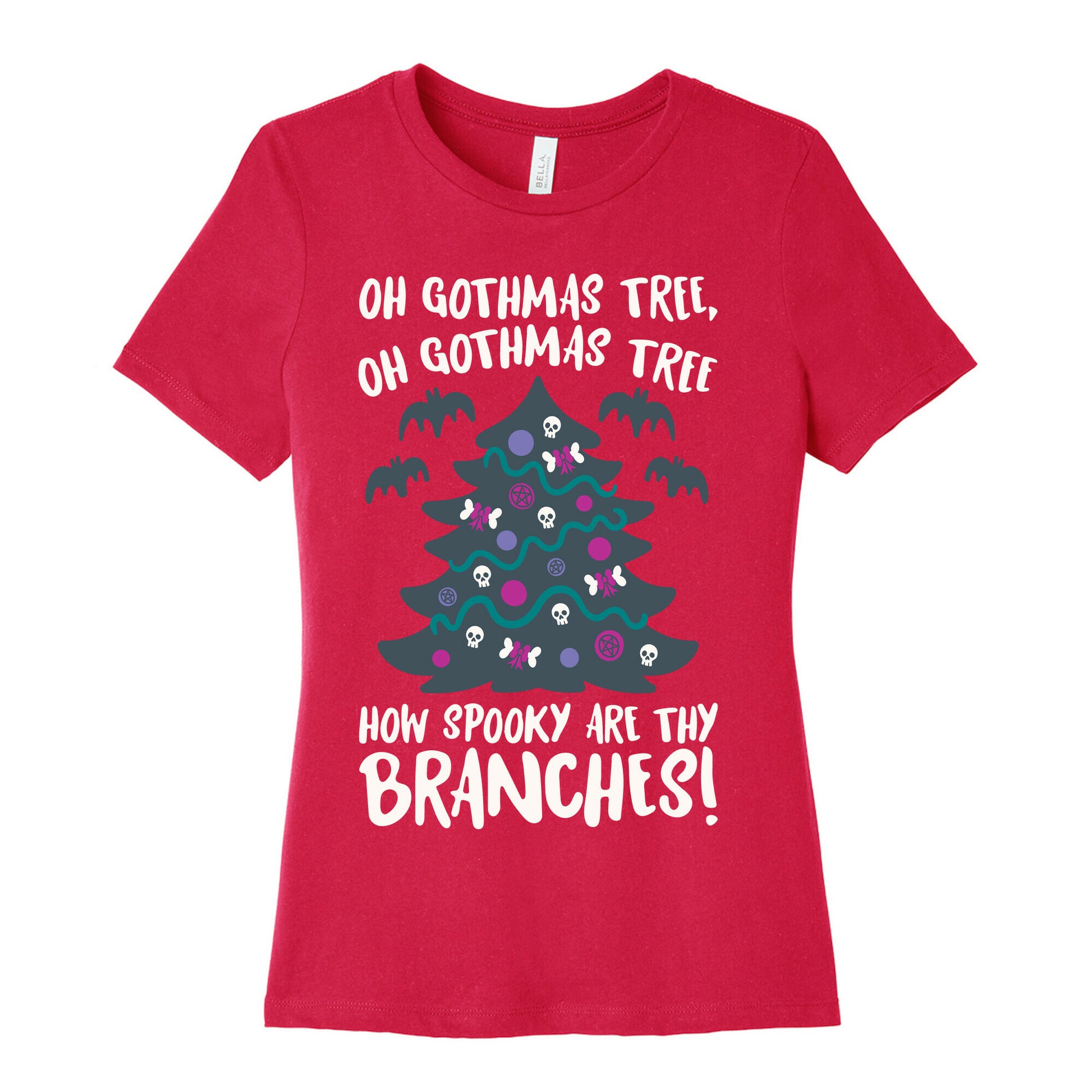 Oh Gothmas Tree Oh Gothmas Tree Parody Women's Cotton Tee