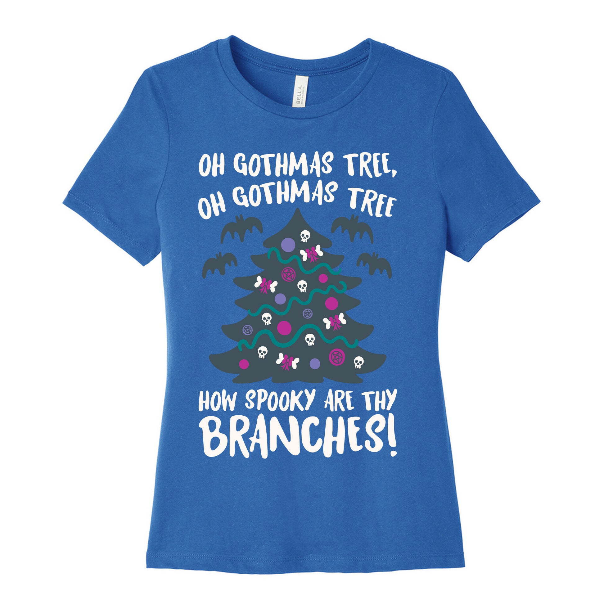 Oh Gothmas Tree Oh Gothmas Tree Parody Women's Cotton Tee