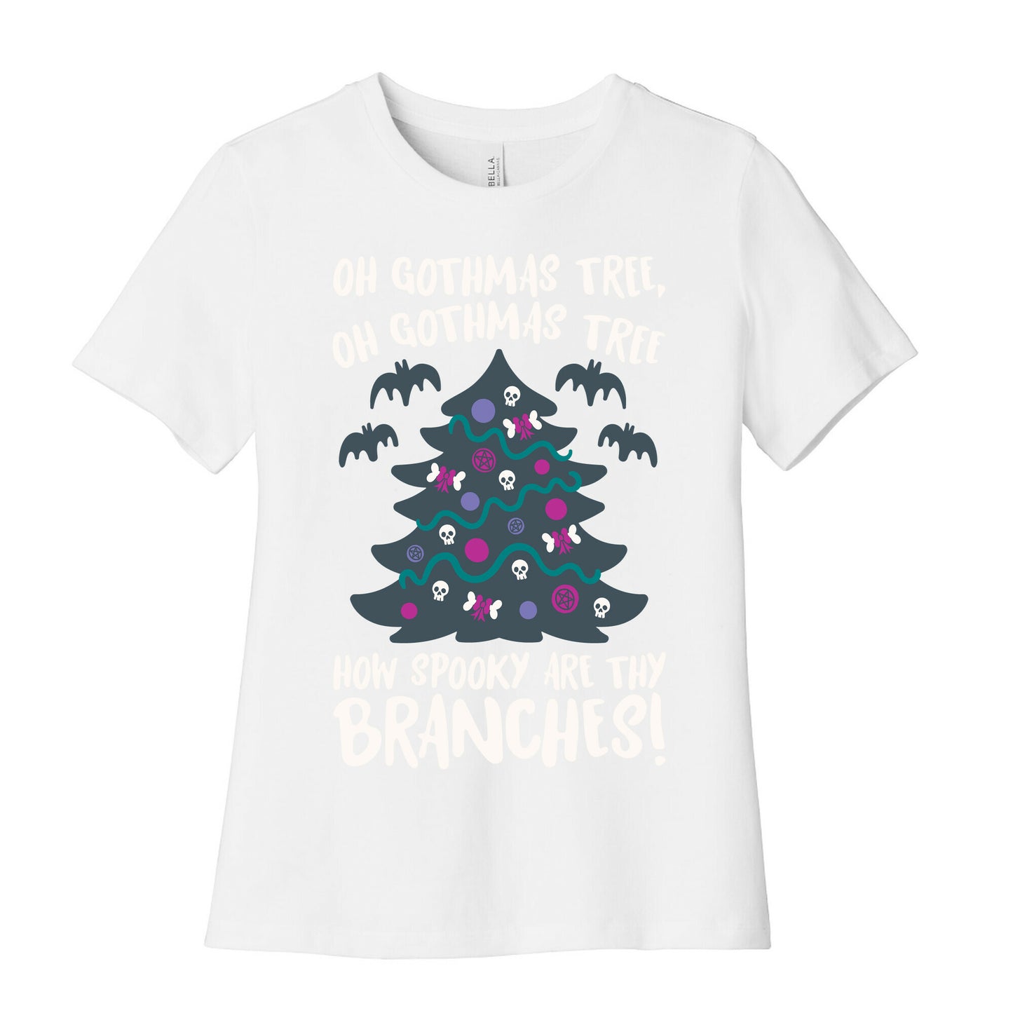 Oh Gothmas Tree Oh Gothmas Tree Parody Women's Cotton Tee