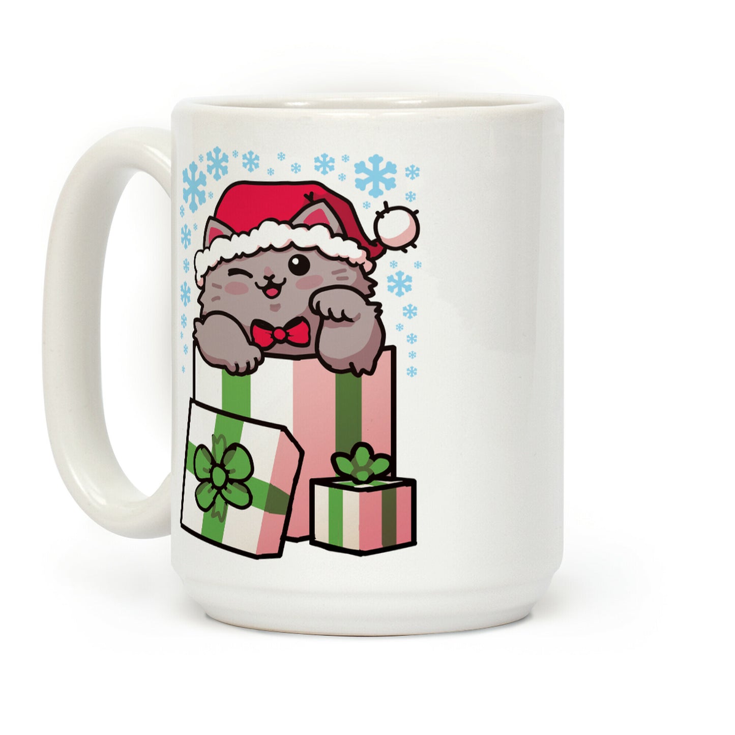 Cute Christmas Cat Coffee Mug