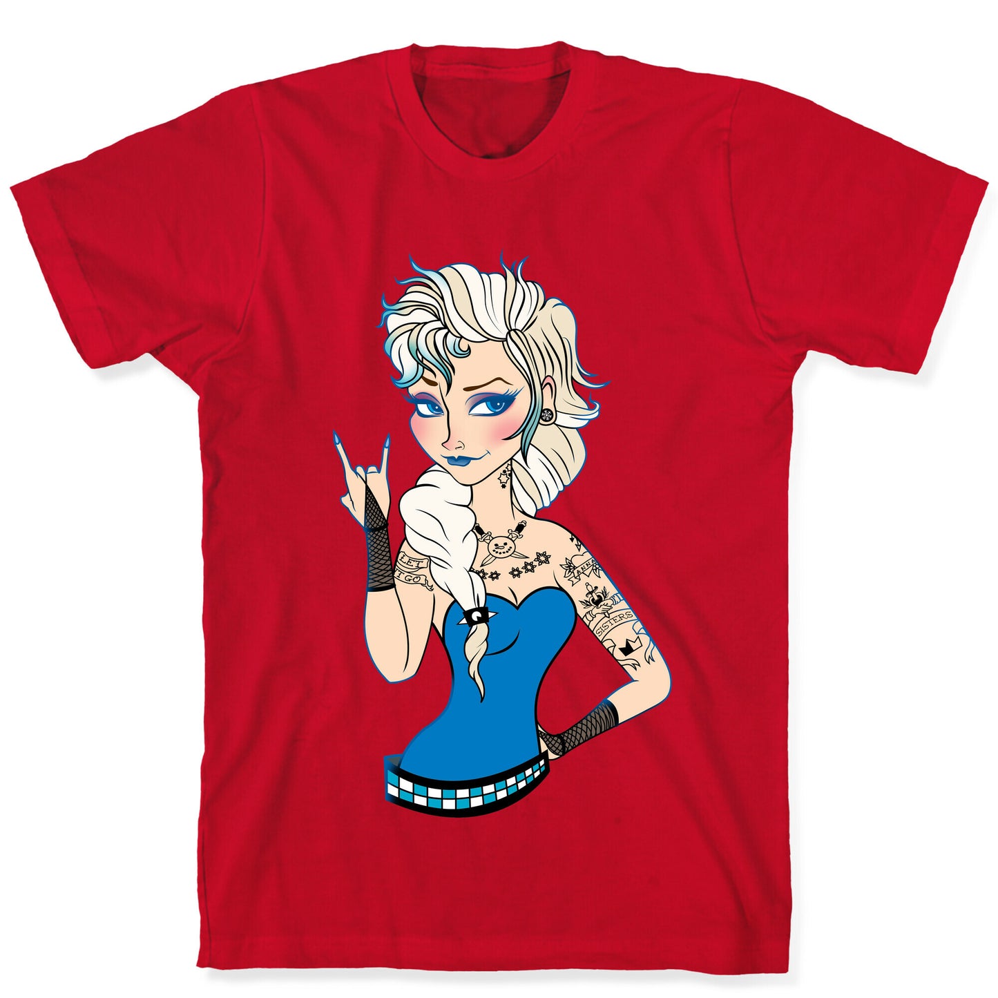 Punk Rock Ice Queen Parody T-Shirt